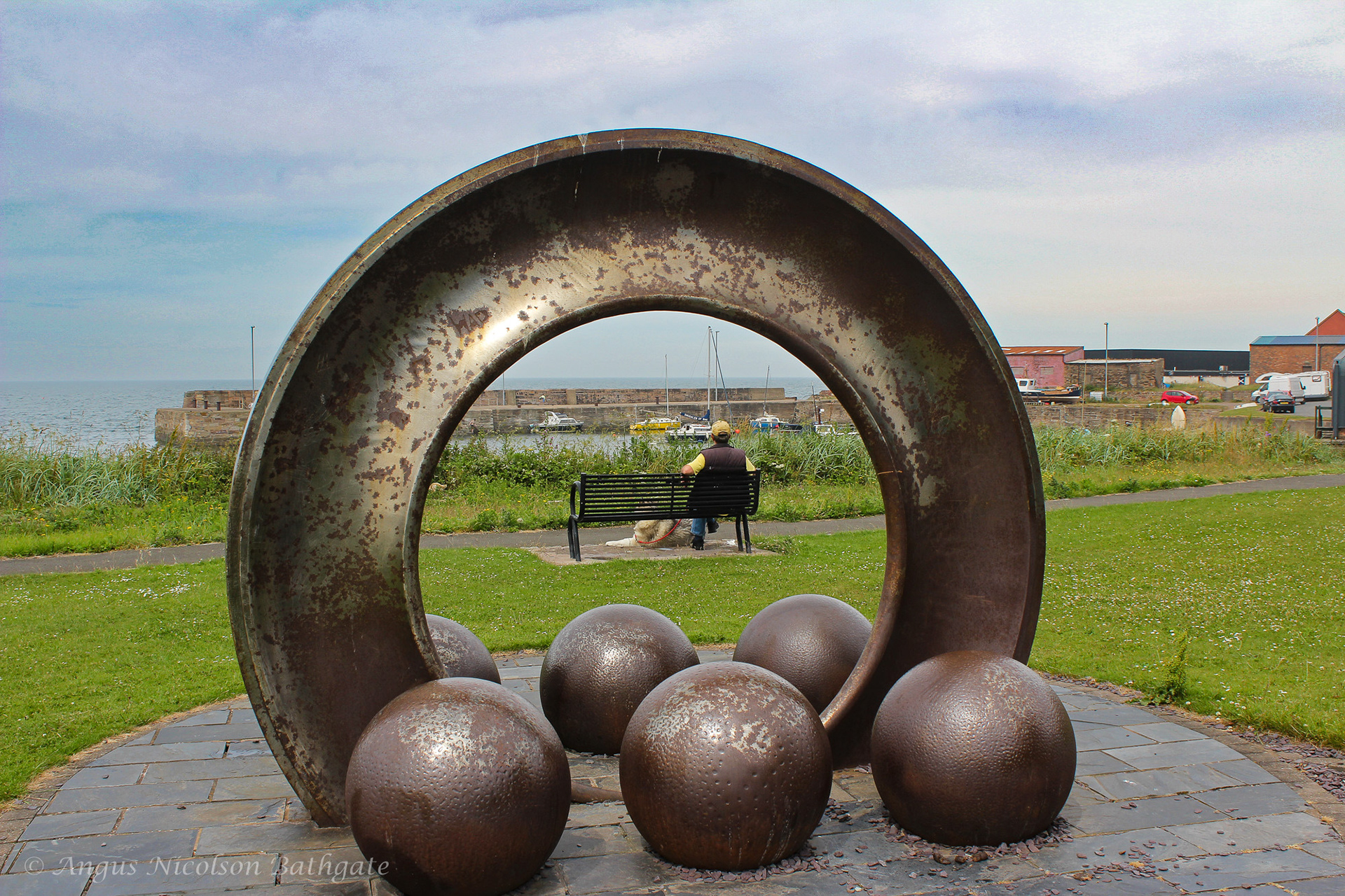 Mill ring and balls for crushing coal in Cockenzie power station