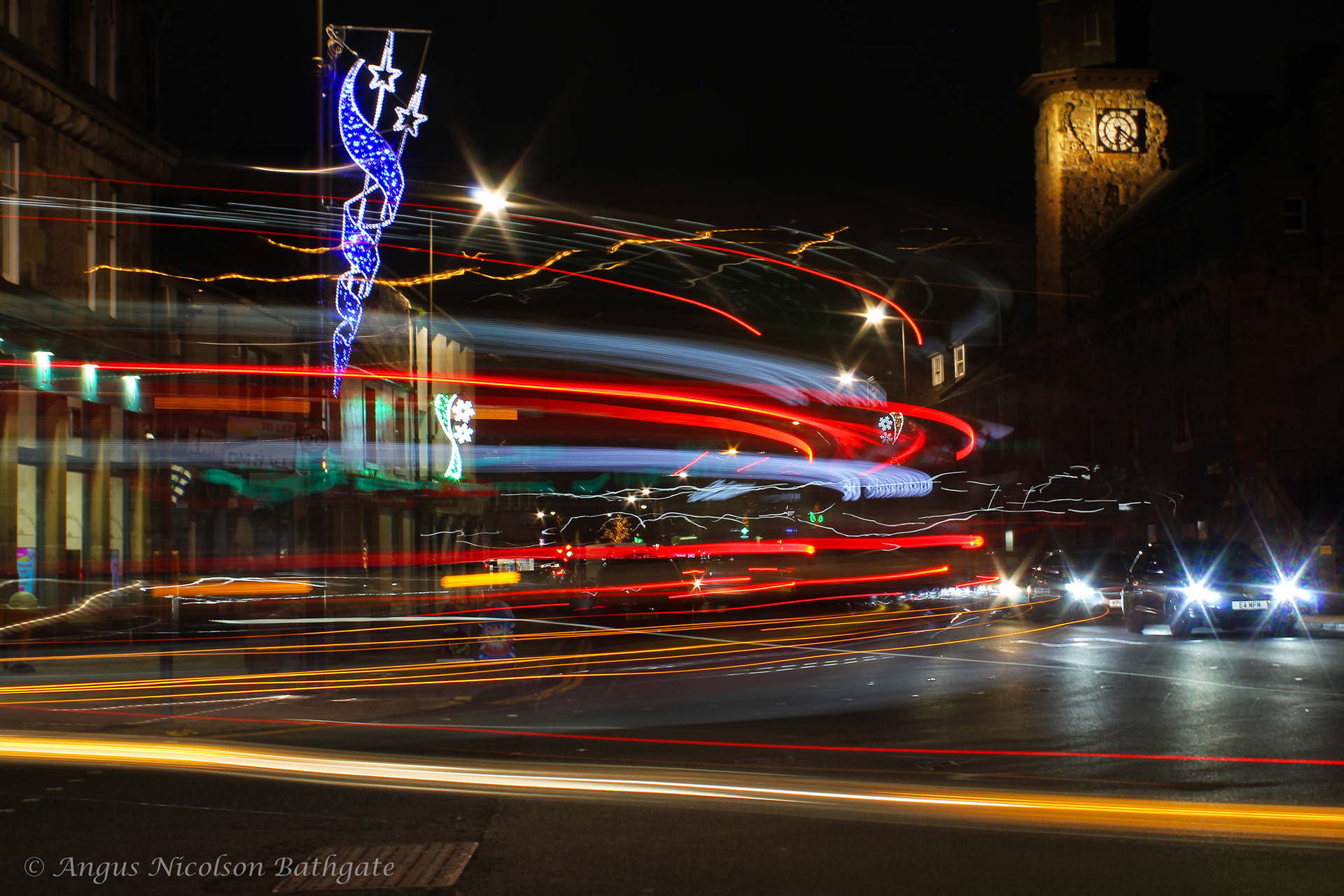 Light trails, High Street