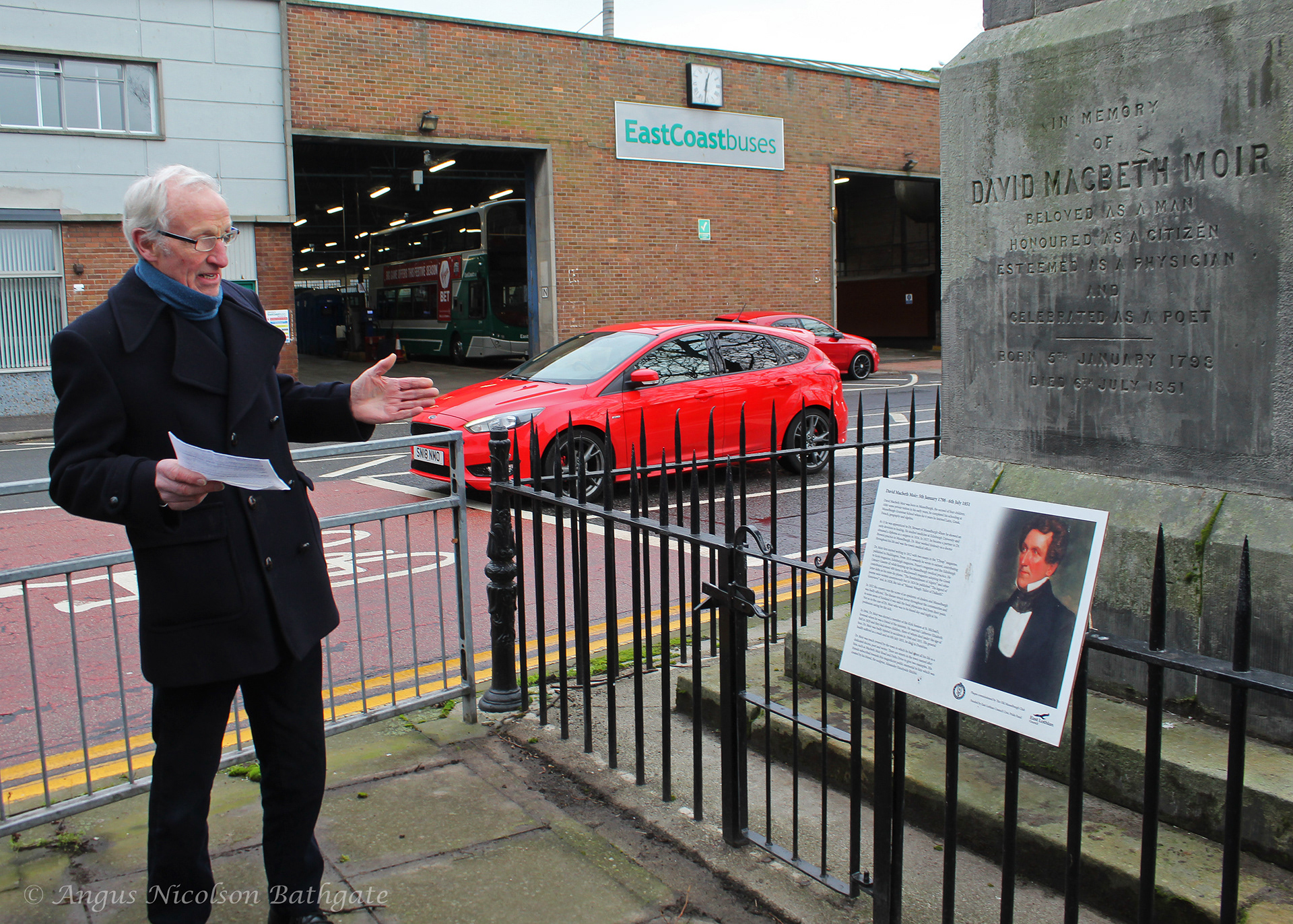 Ceremony in memory of David Macbeth Moir