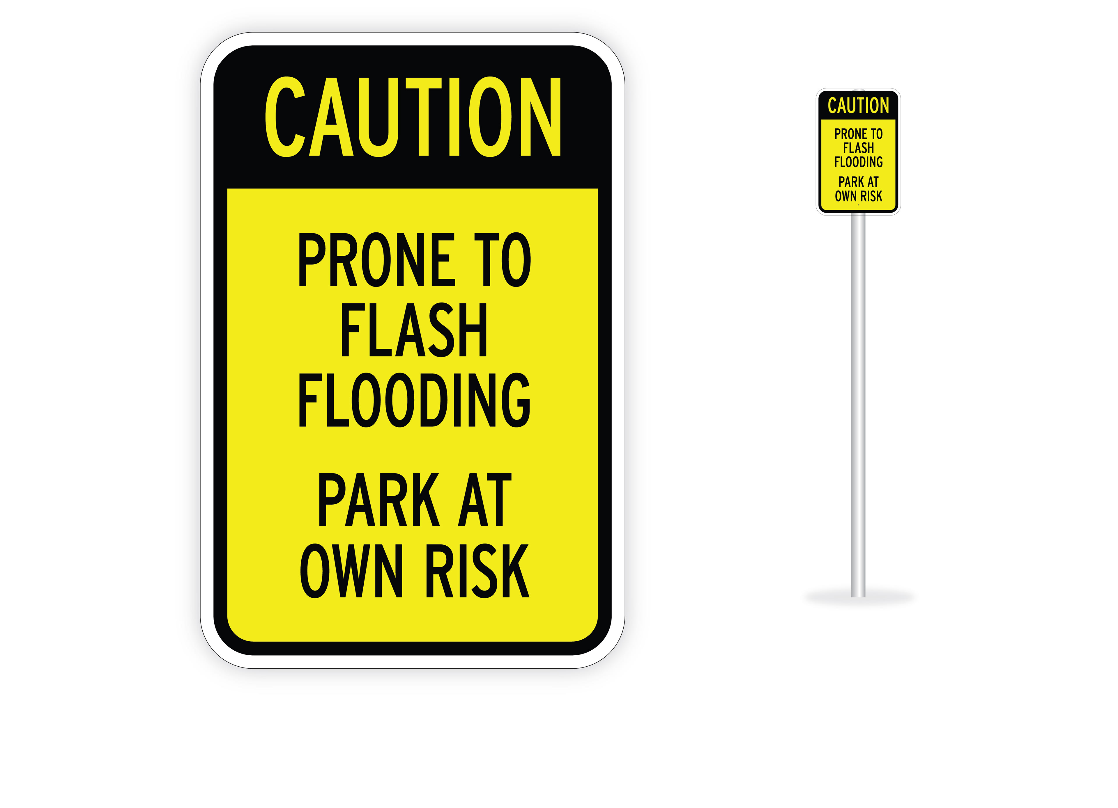 BPG Property - Flash Flood Sign