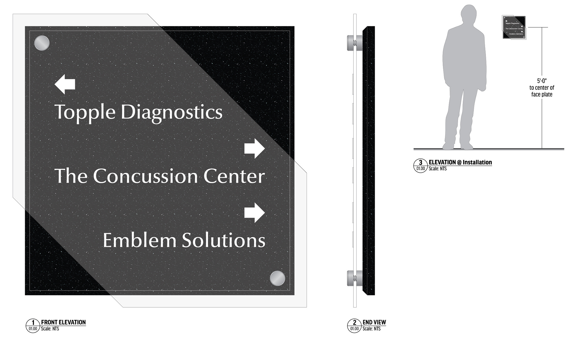 2200 Century Center - Directional - Elevator Lobby