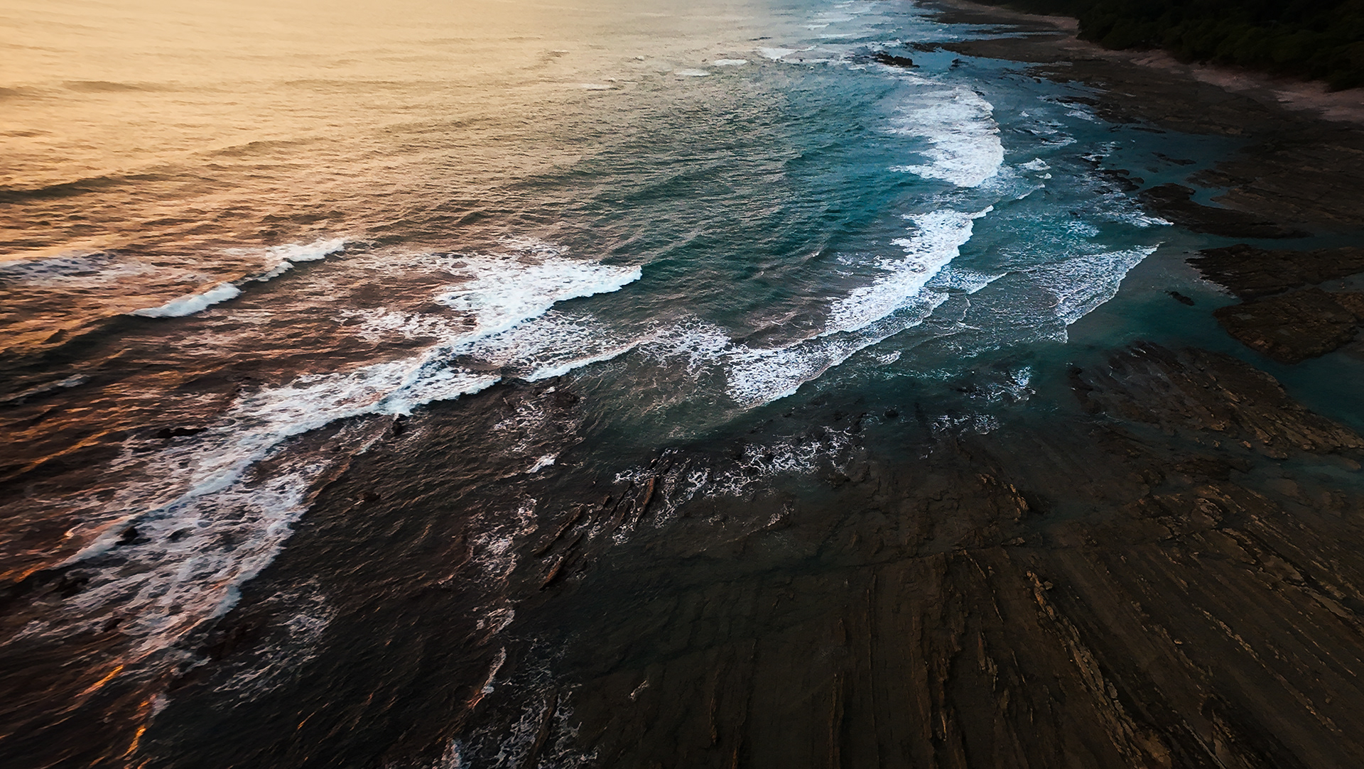 FPV Drone Aerial Shot of Santa Teresa beach, Costa Rica