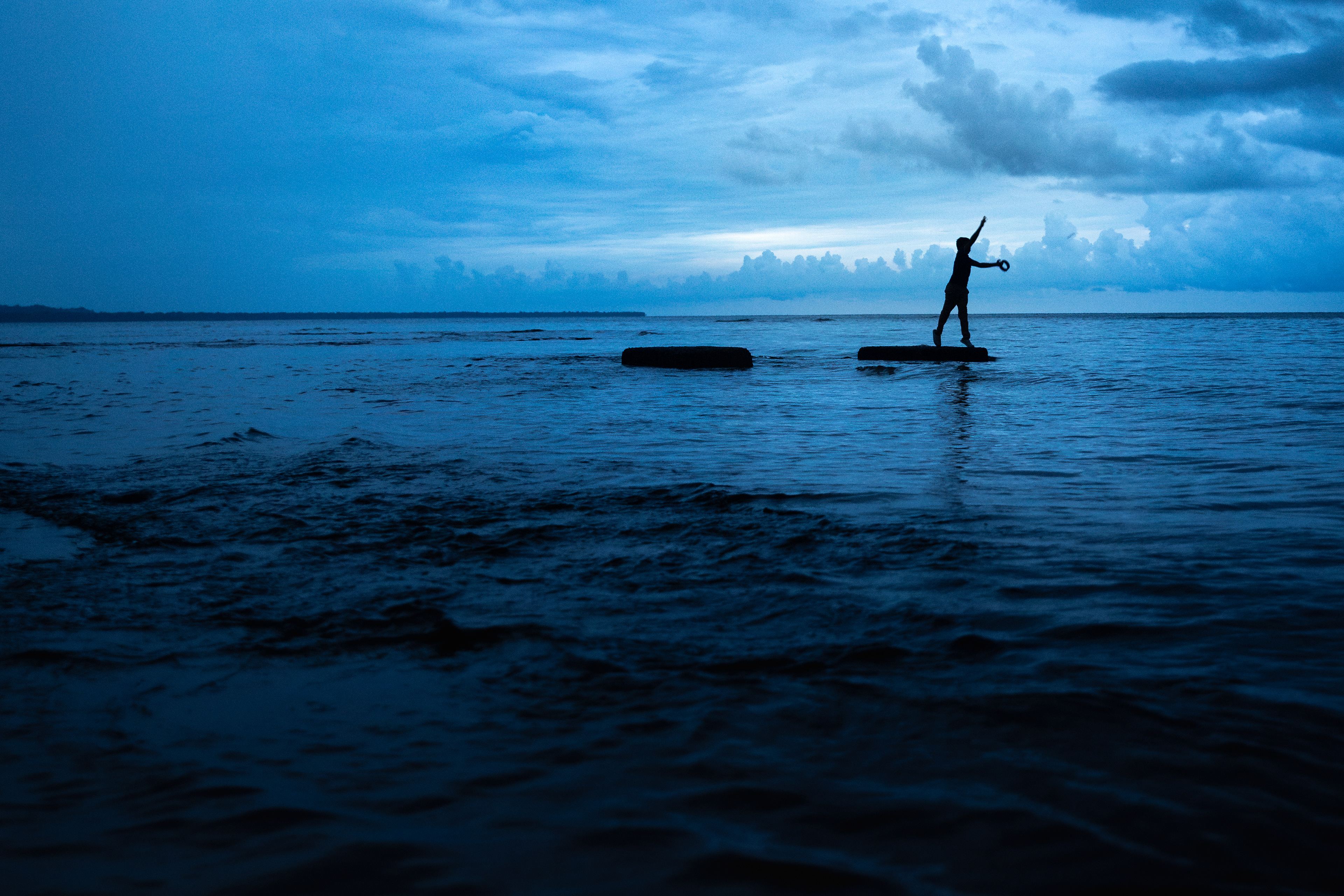 Kid Fishing in Puerto Viejo, Costa Rica