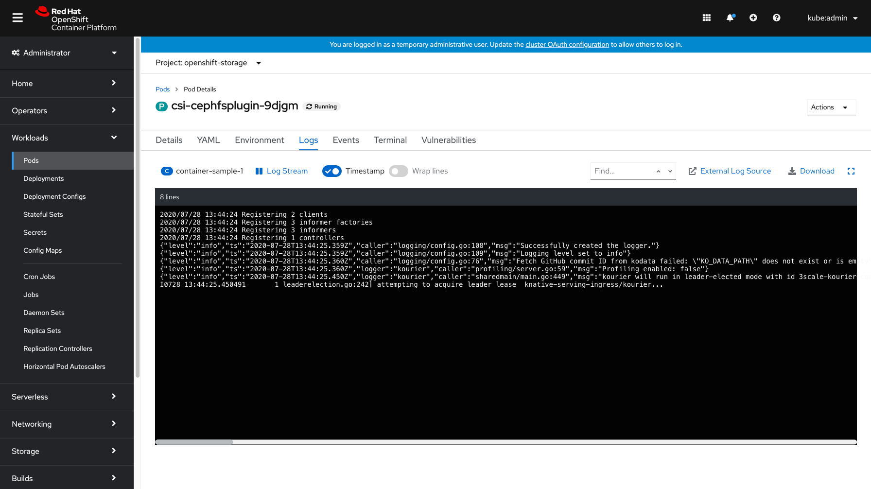 Default State - Single Container - remove dropdown