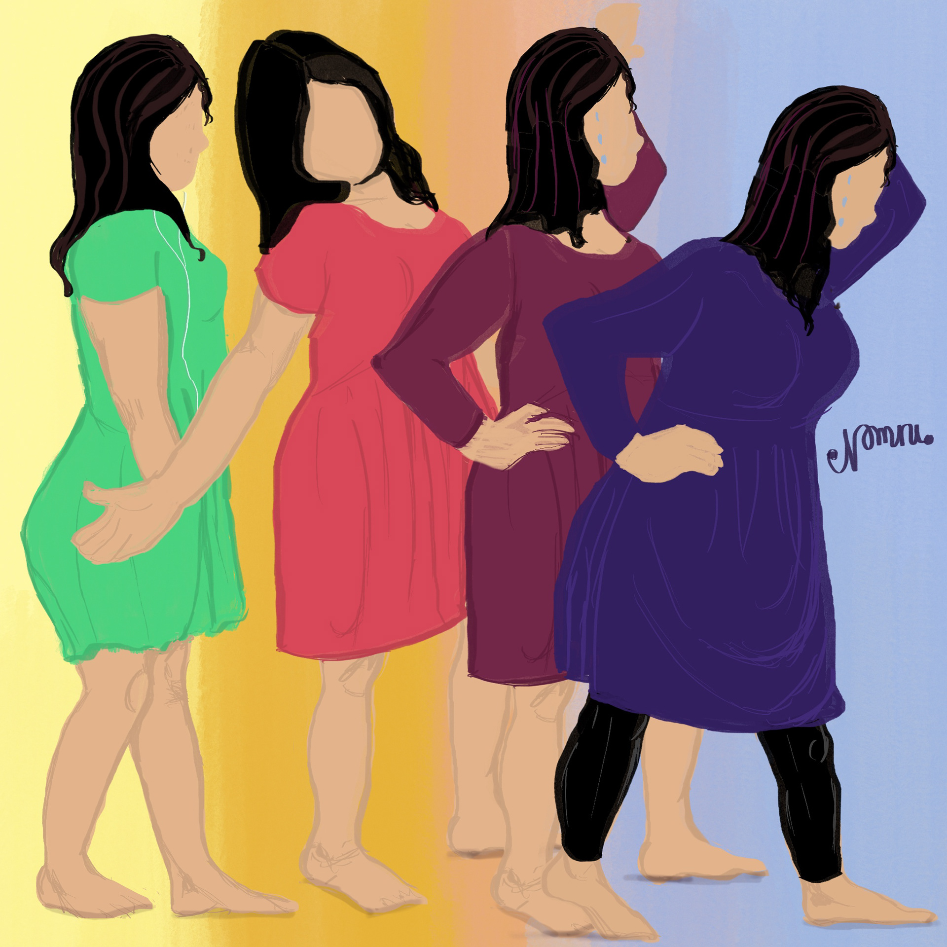 Girl Who Walks - Through Her Seasons