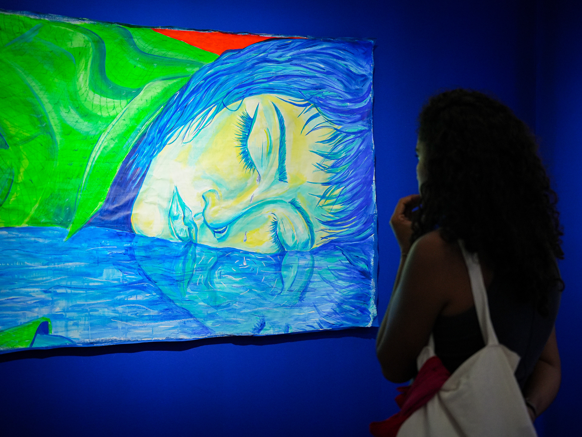 Larmes de rivières, peinture, Guyane 2022