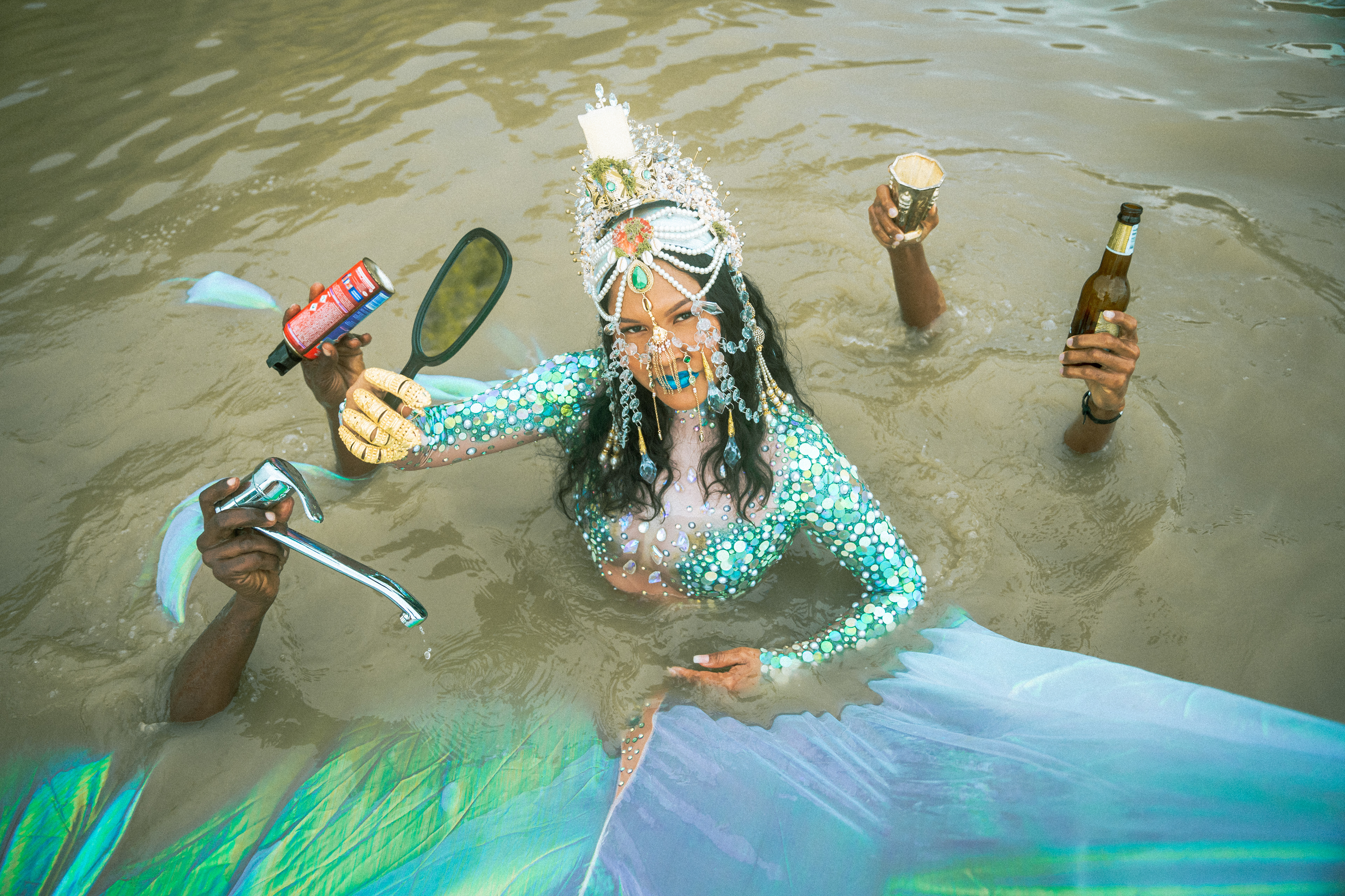 Montée des eaux, série de photos digital, Guyane 2022