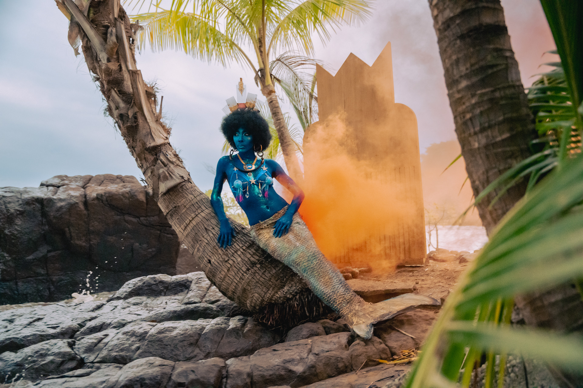 Mère des eaux, série de photos digital, Guyane 2022
