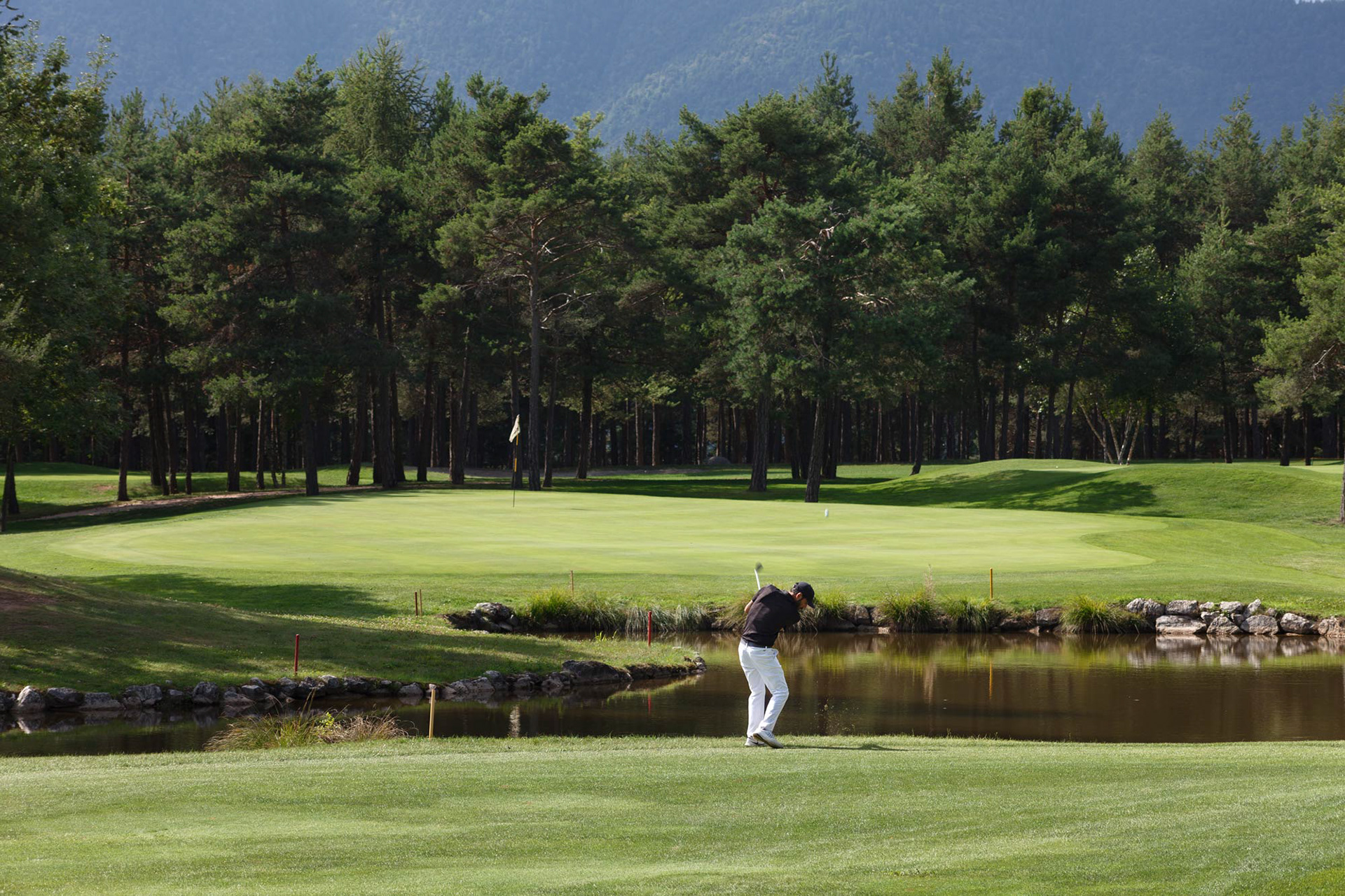 Golf Player at Dolomiti Golf, Italy