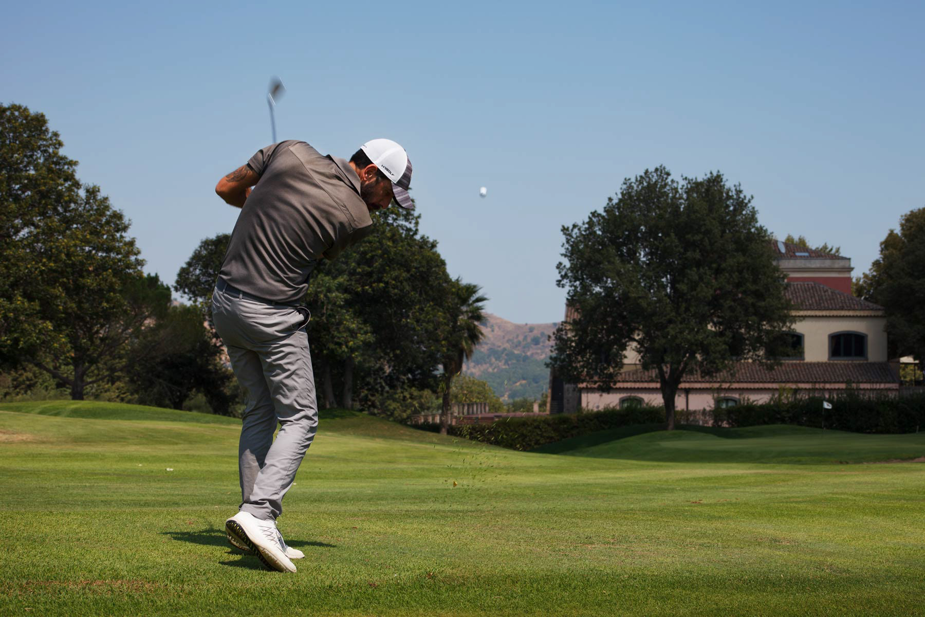 Golf player at Il Picciolo Golf, Italy