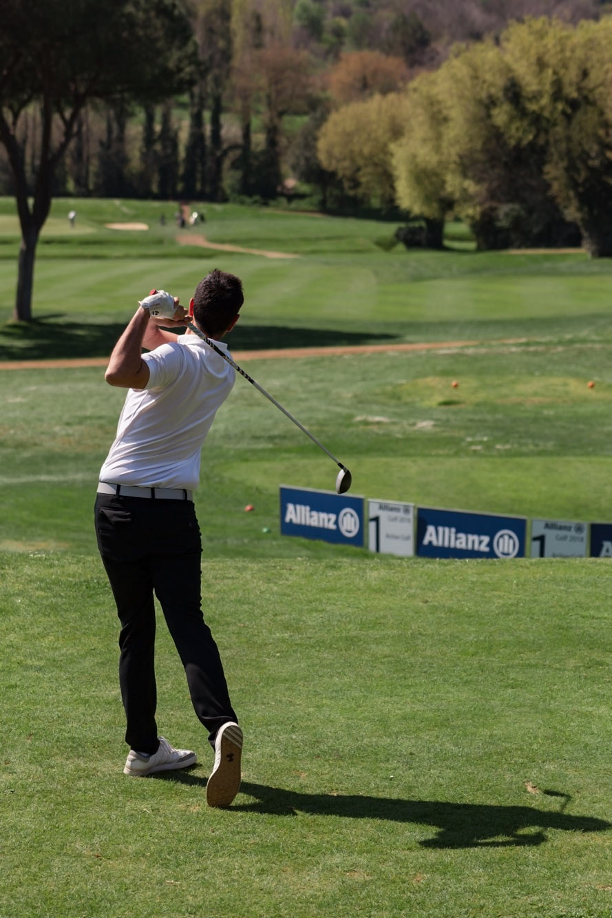 Golf player at Acquasanta Golf, Italy