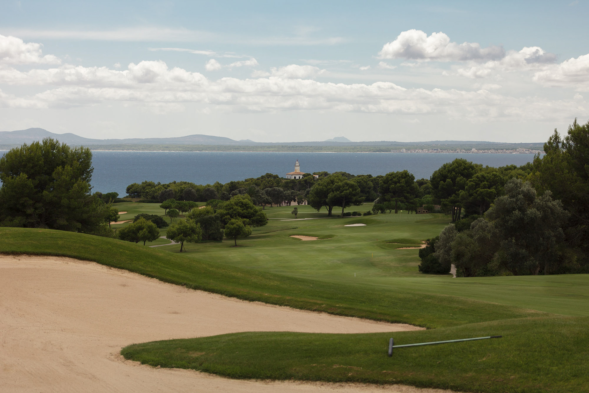 Golf player at Alcanada Golf, Spain
