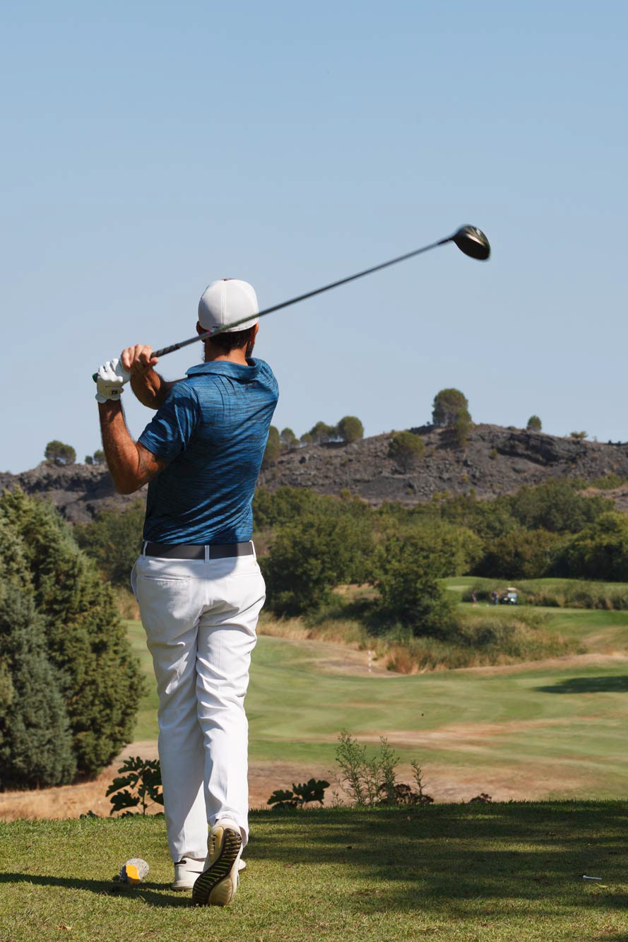 Golf player at Il Picciolo Golf, Italy