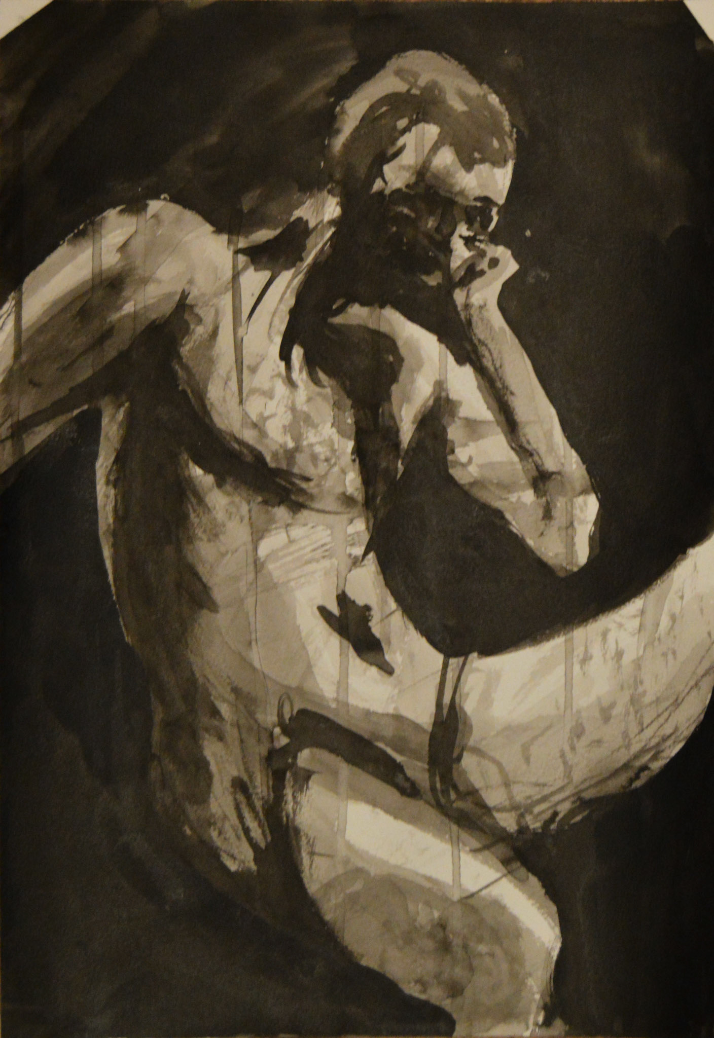 Capturing soft angles with india ink