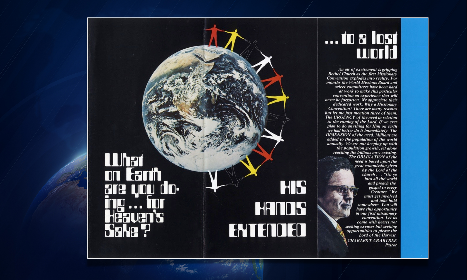 This design was crafted 50 years ago. All manual type and design.