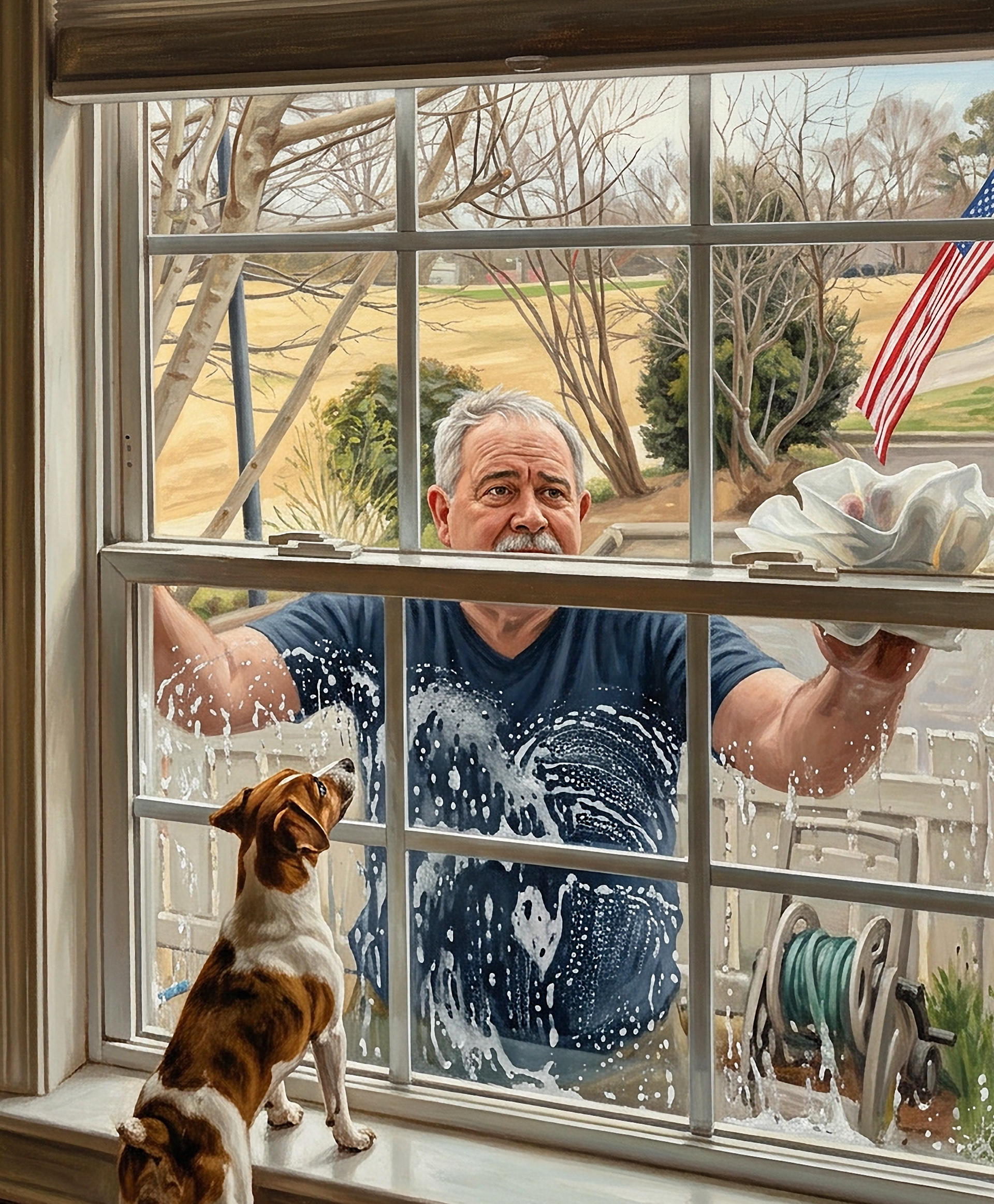 Five years to get at this project! (Dog added in this Norman Rockwell rendering)