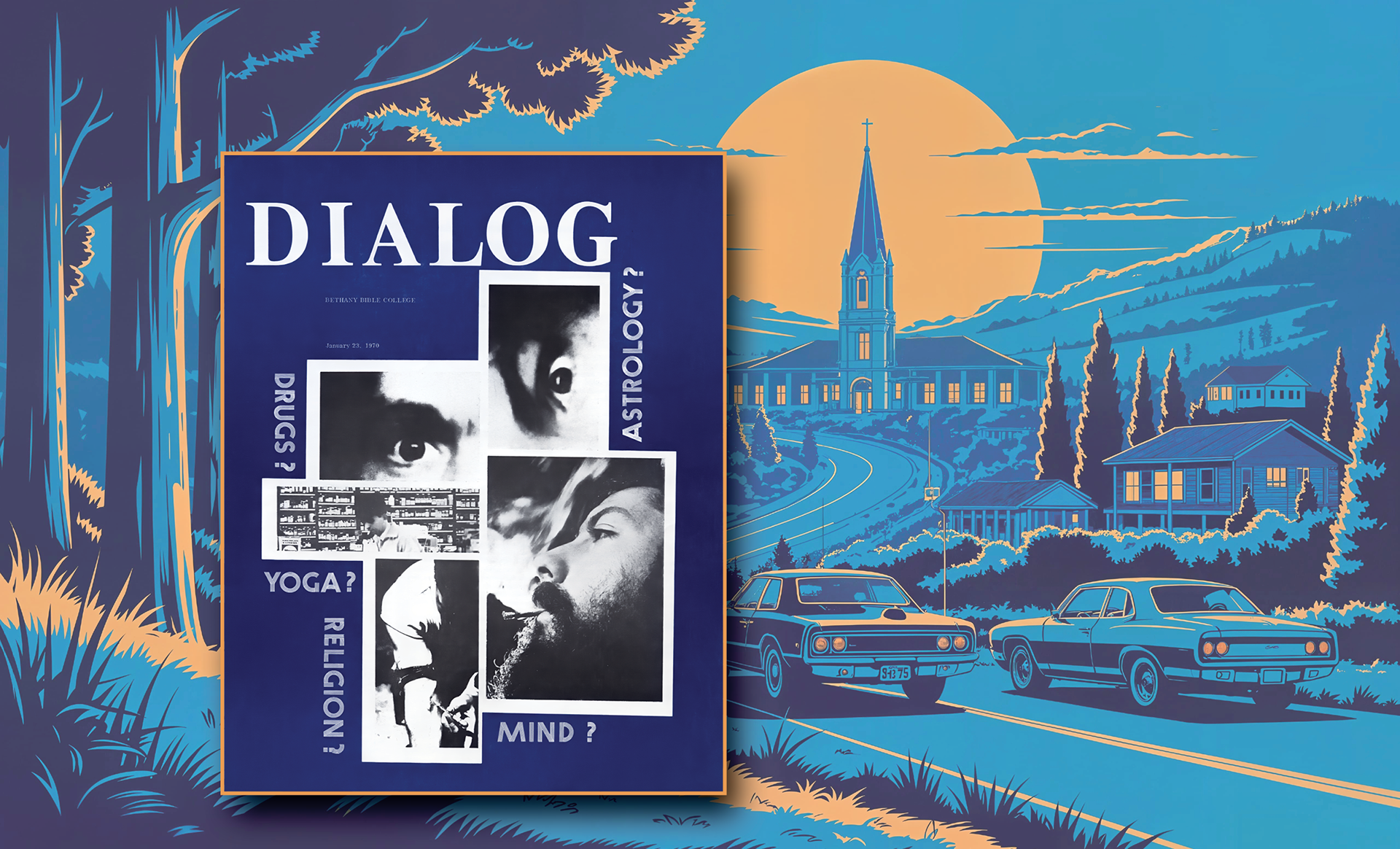 As the newspaper editor at college, near UC Santa Cruz, I implemented this cover design.