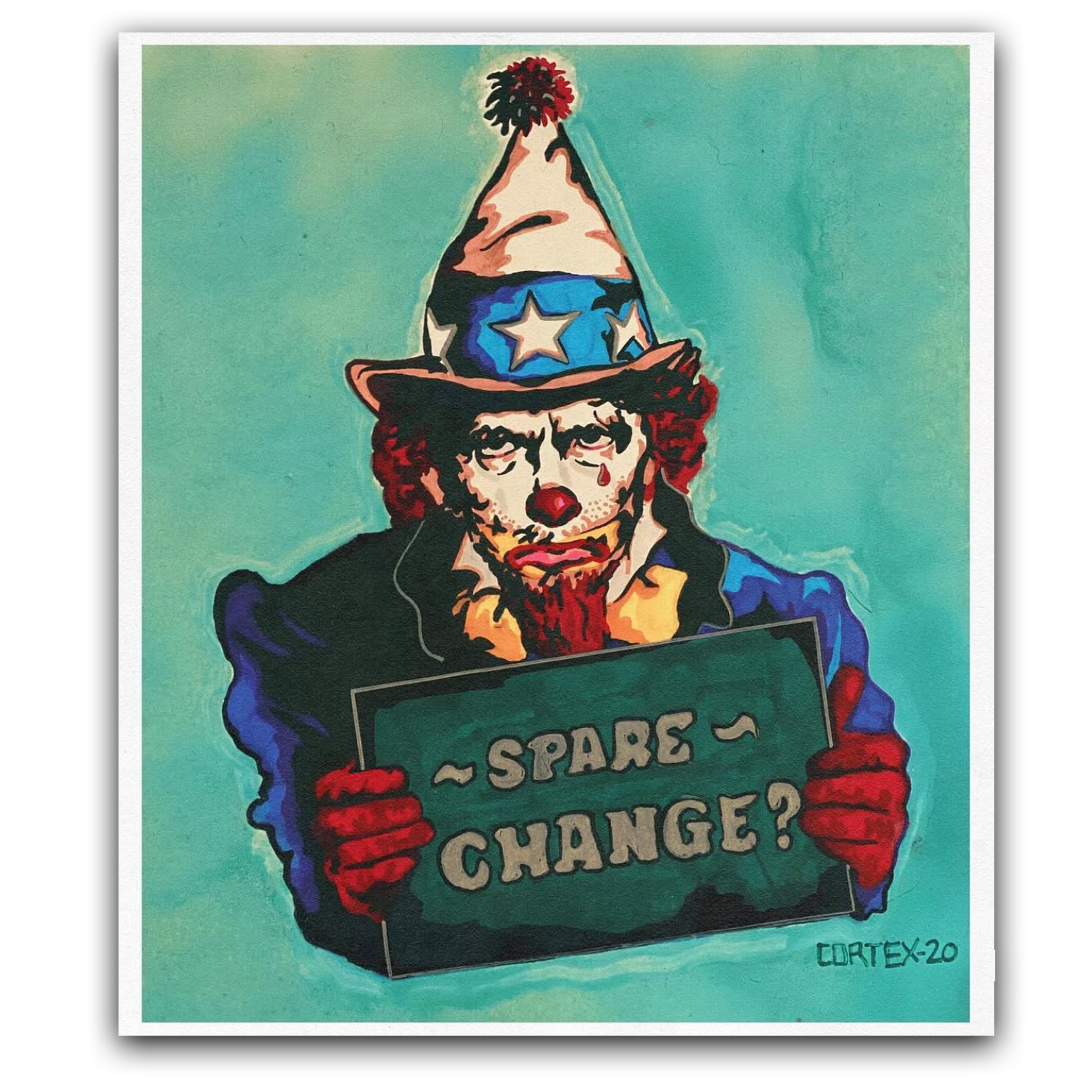 UNCLE!: 2020 Mixed Media On Paper