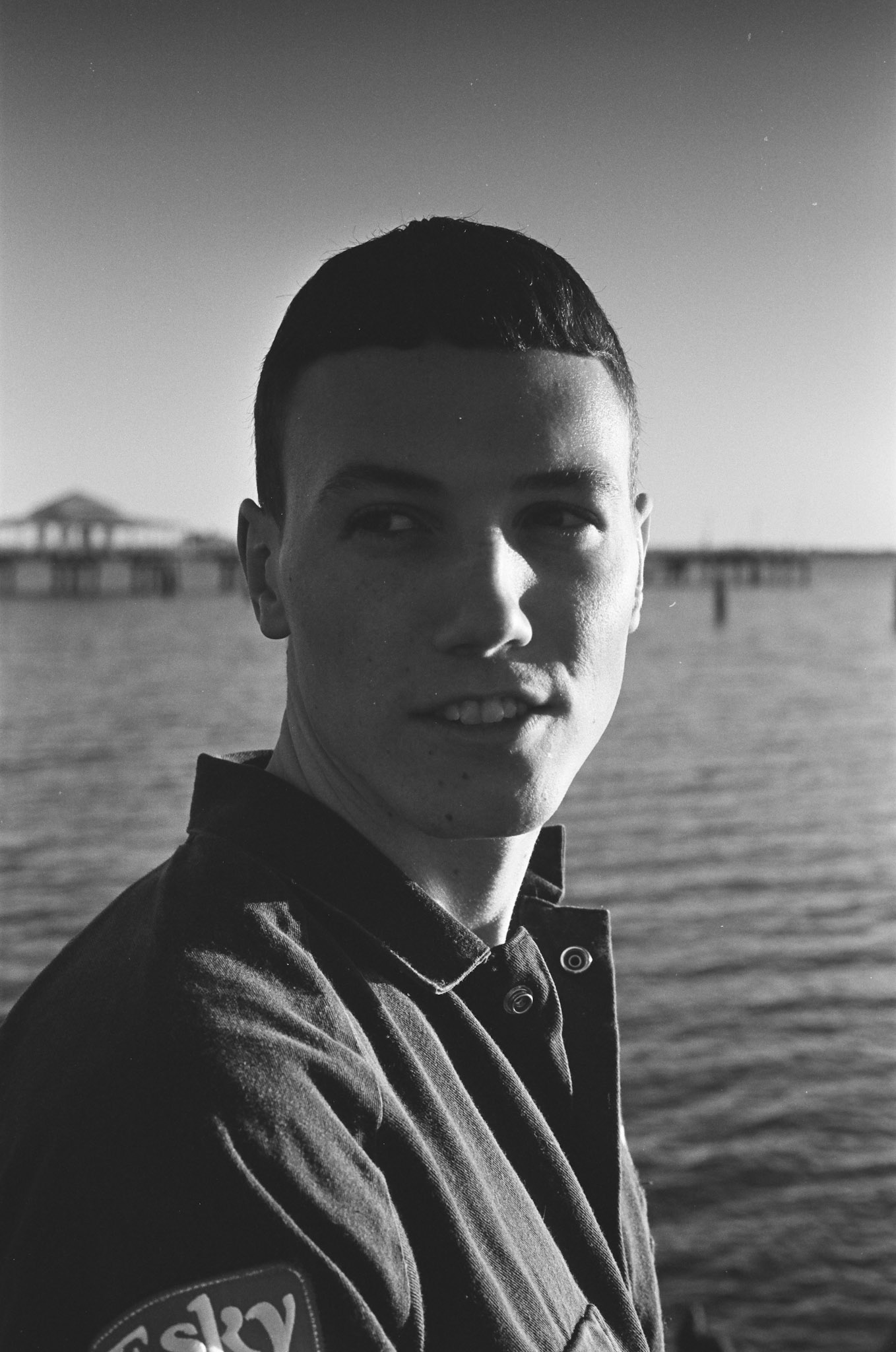 Riley on Shorncliffe sea wall [II]