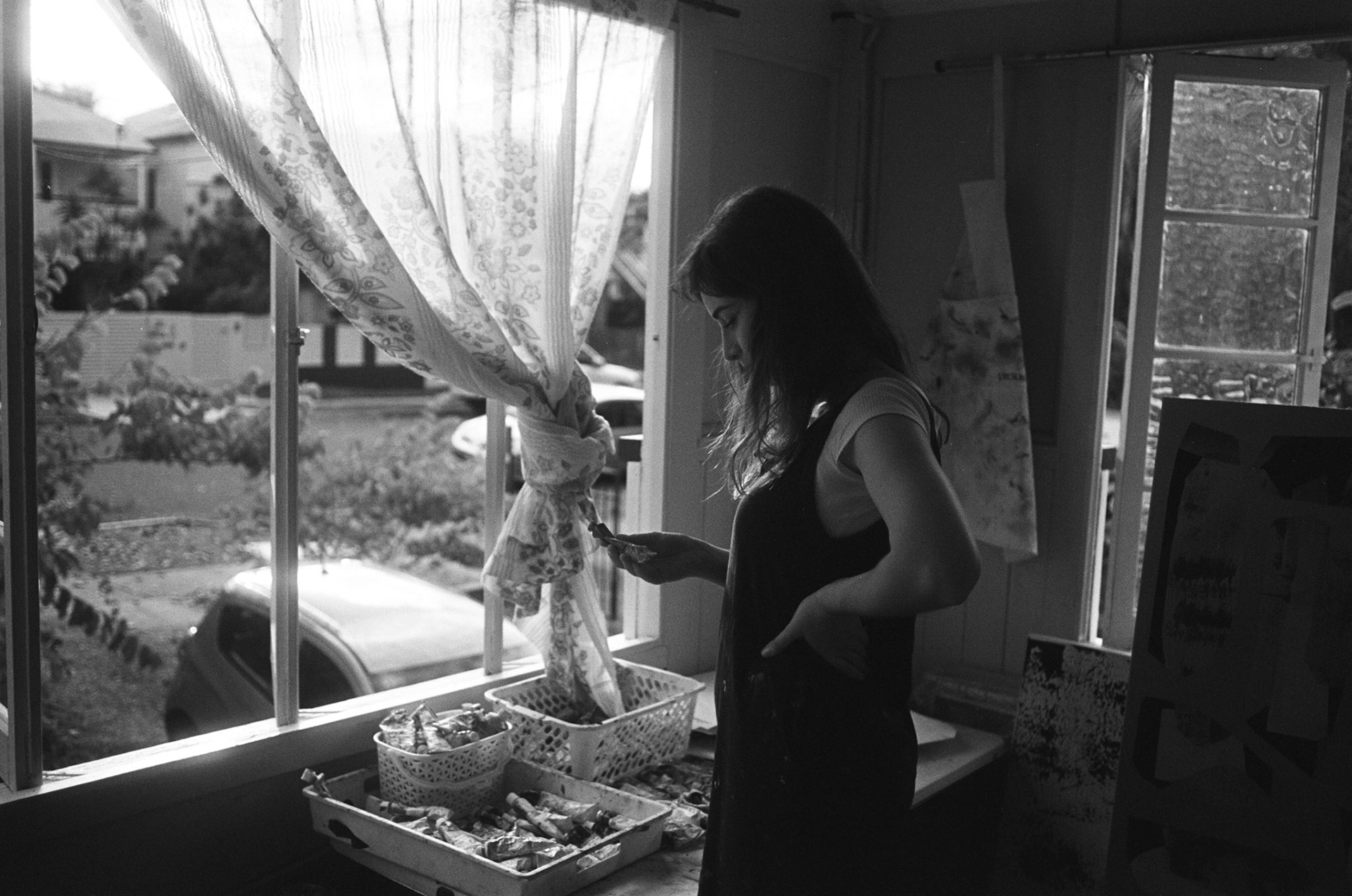 Nicola at home in her studio [I]