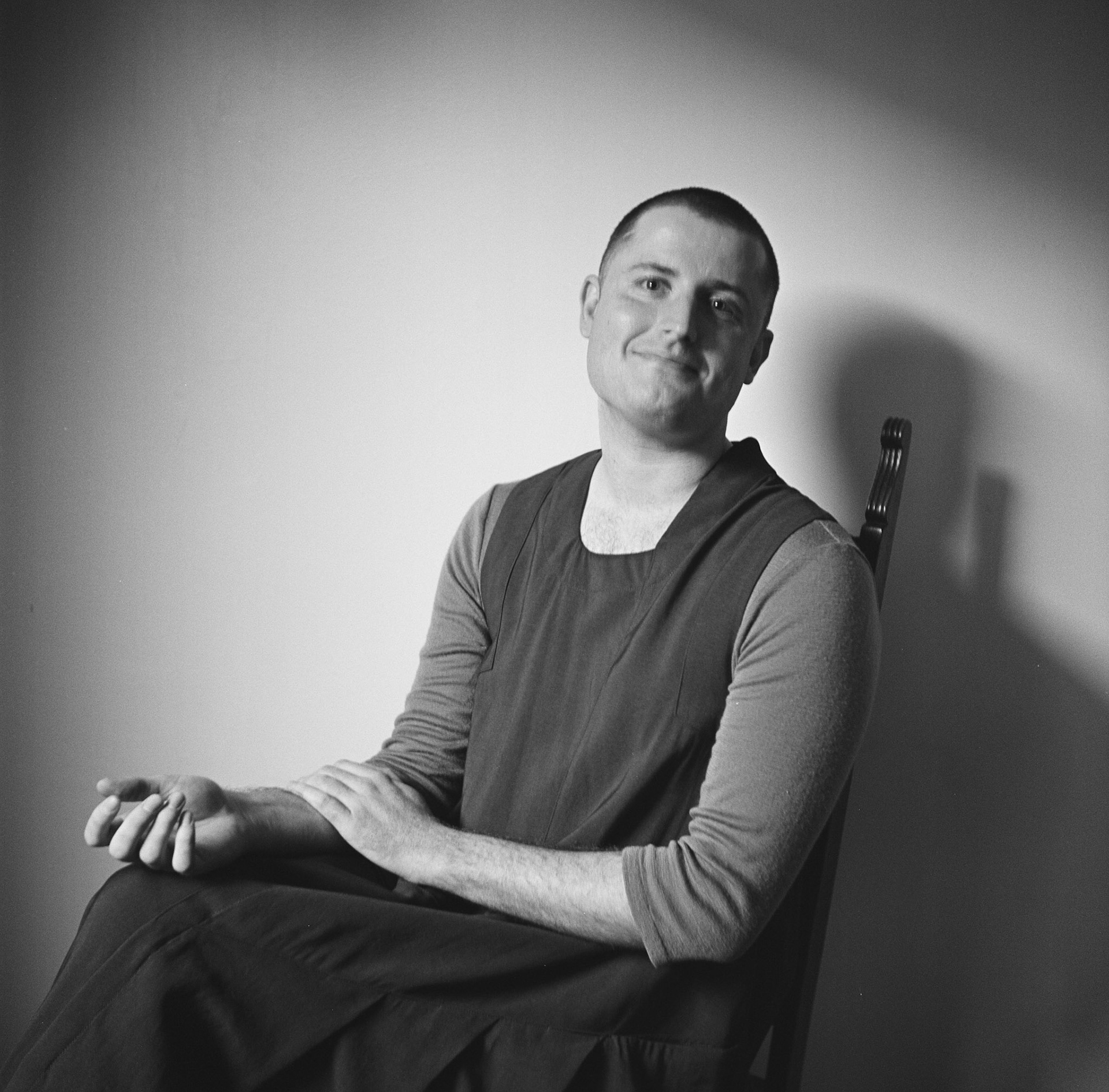Self-portrait in grey