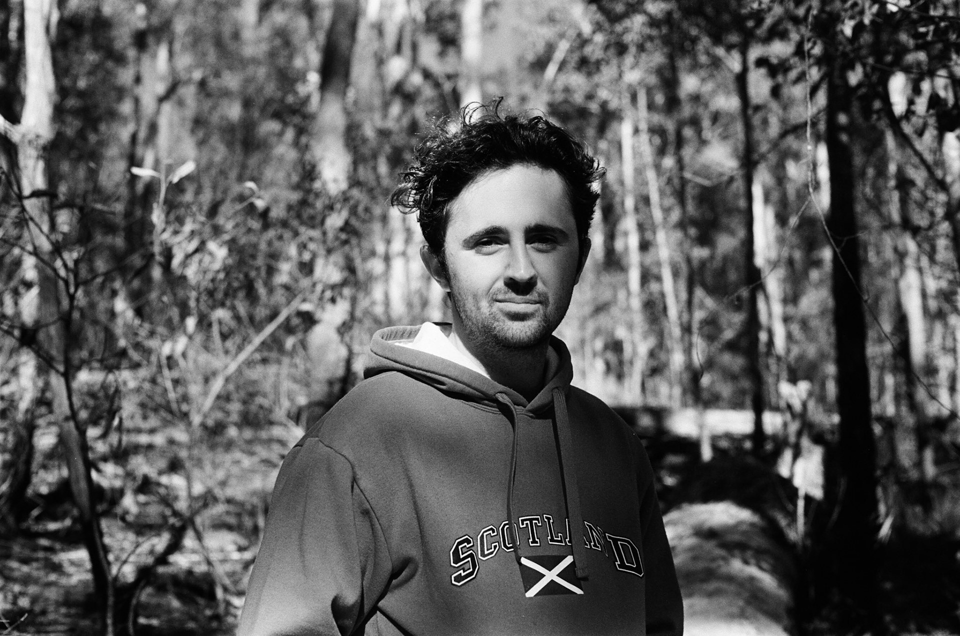 Nic among the trees near Enoggera Dam