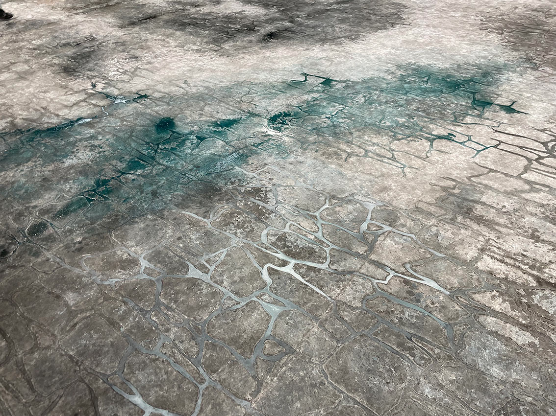 Adding Turquoise Wash
