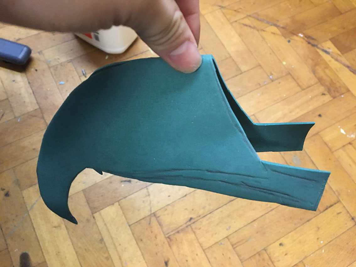 Making a Beak (Thin Foam)