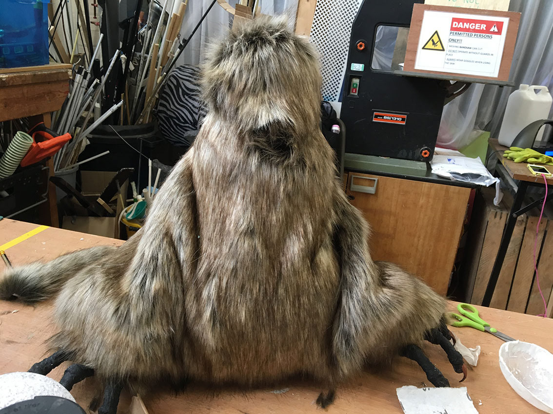 Covering the Body with Suitable Fur for Vulture