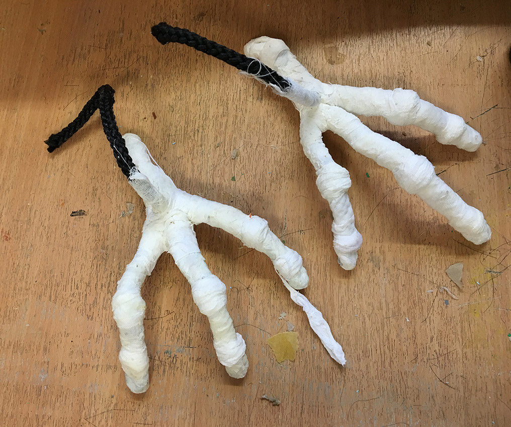 Feet (Latex Glue and Cloth)