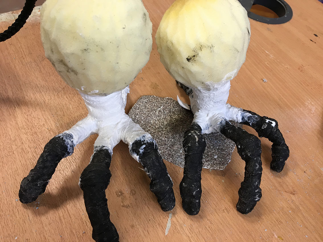 Two Legs (Latex Glue and Cloth)