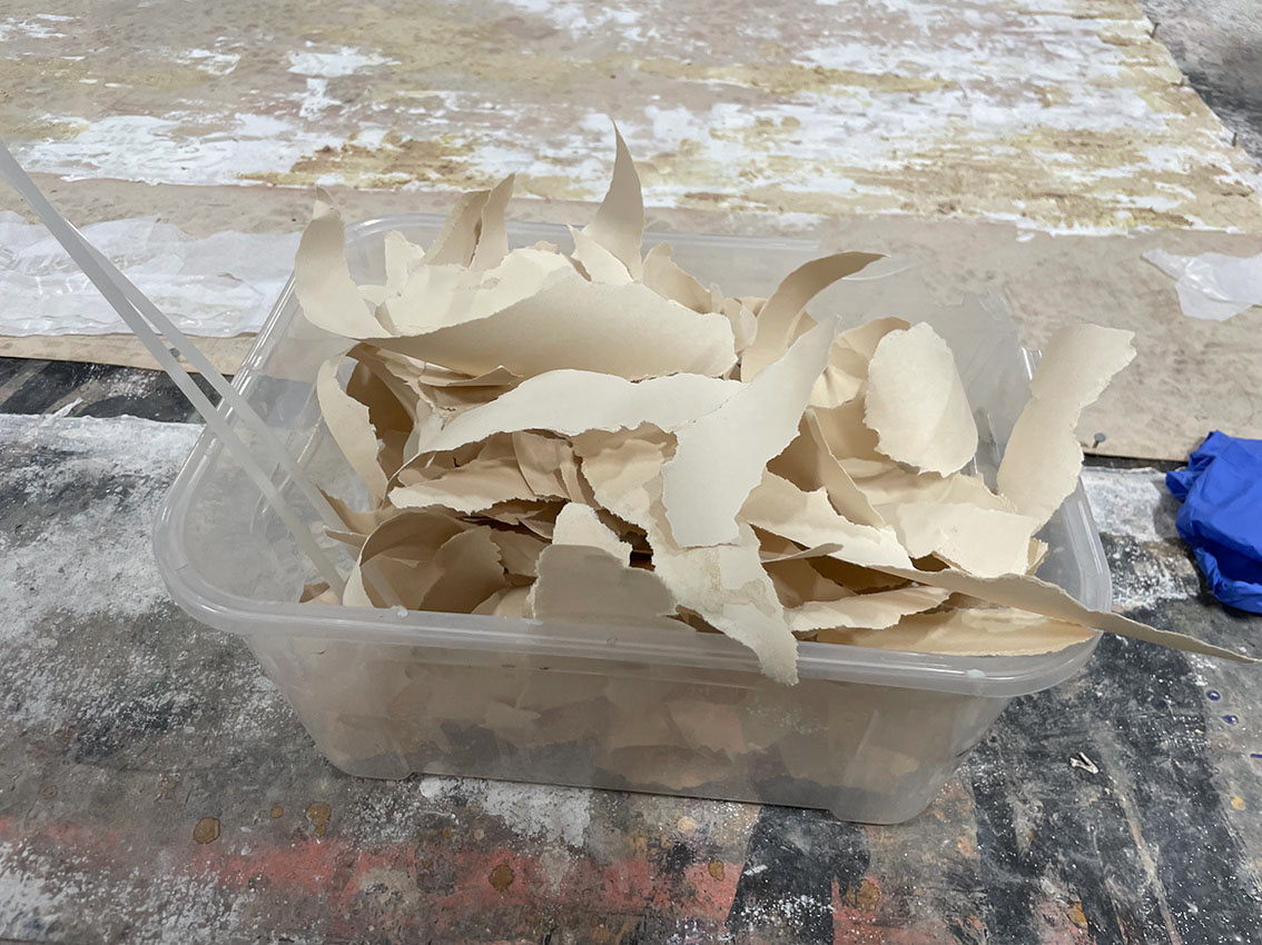 Aged Paper Cutouts (Torn by hands)