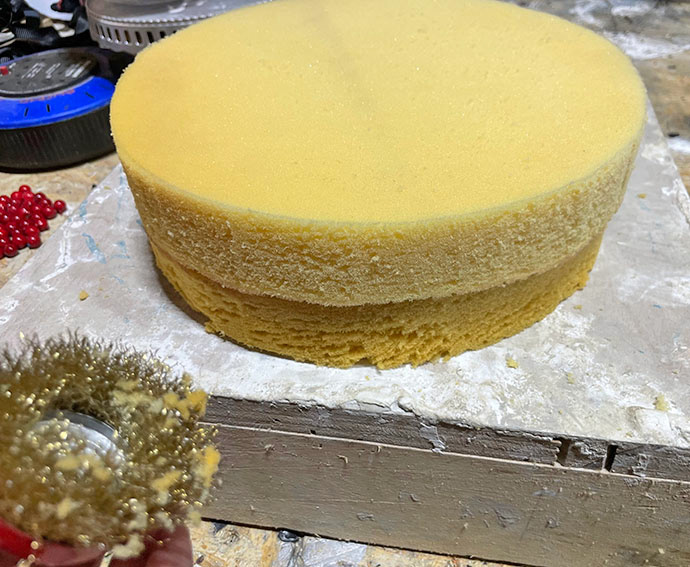 Adding Sponge Cake Texture