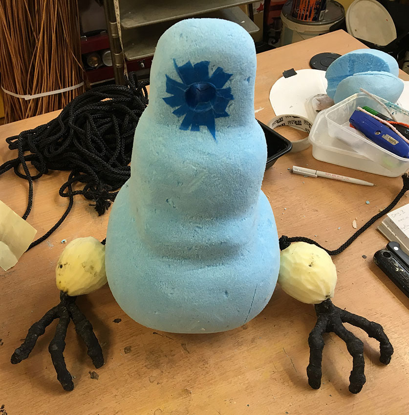 Masking Taping the Neck Bone Hole