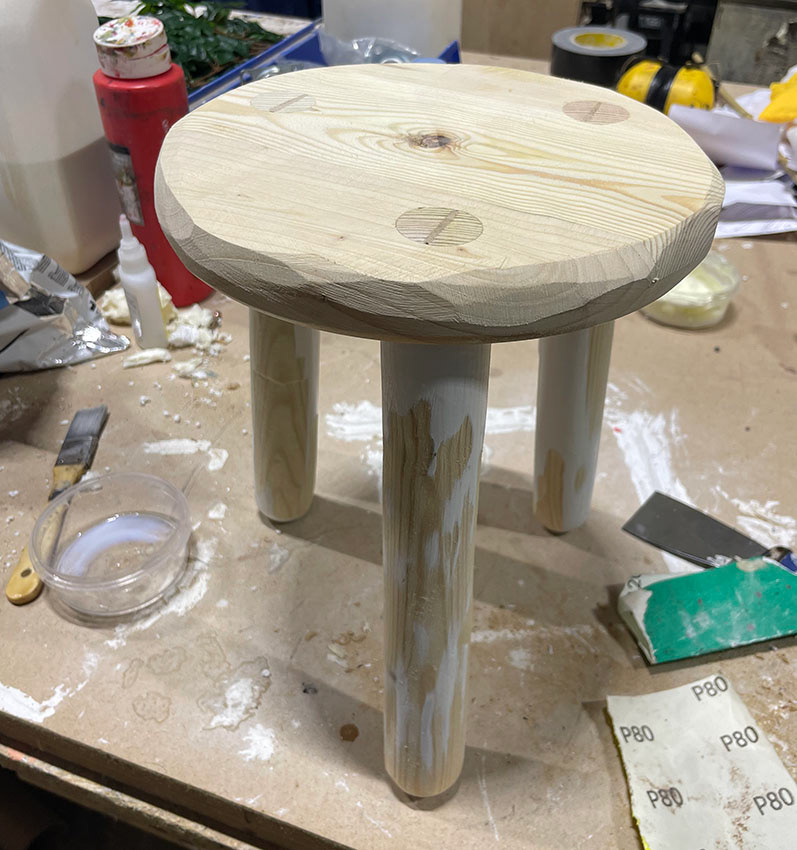 Sanding, Scratching, Distressing