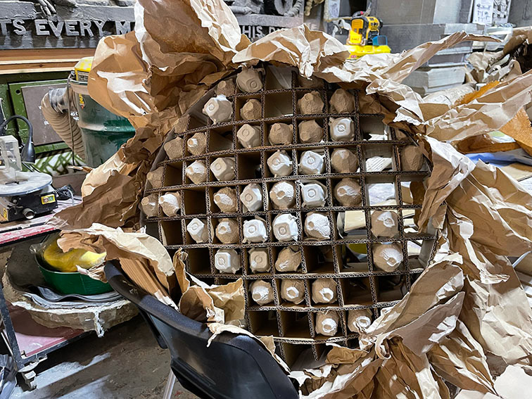Egg Carton for the Seeds