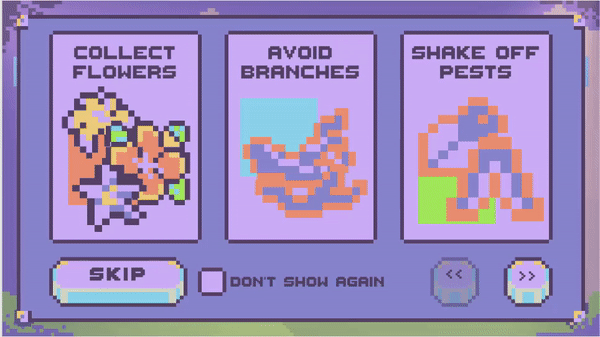 Gif of game instructions