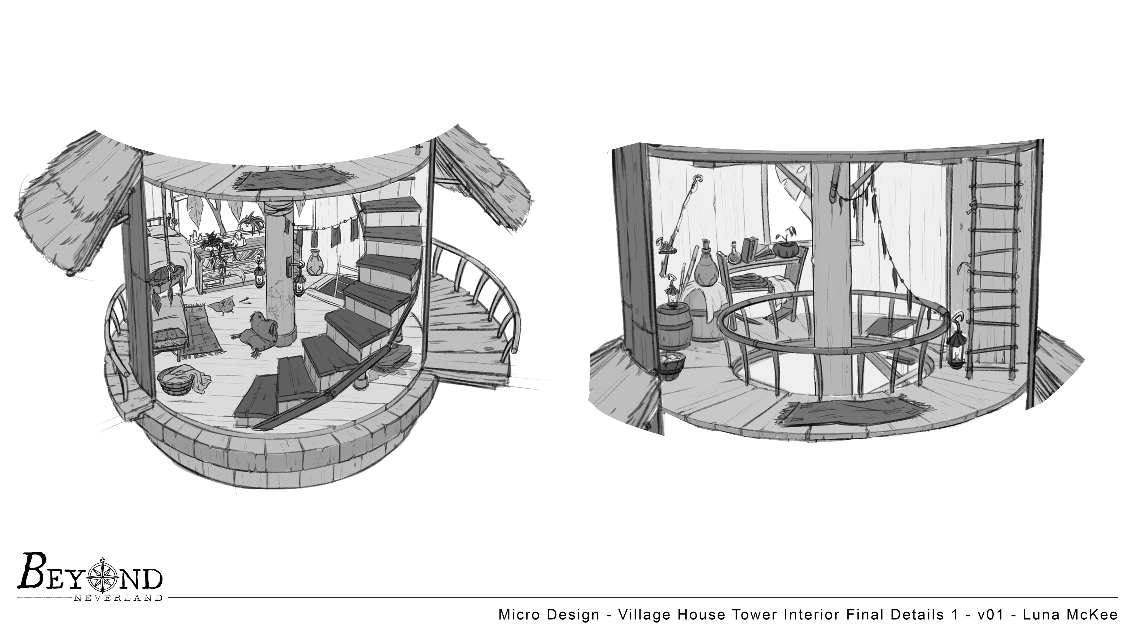 Village House Tower Interior Slice