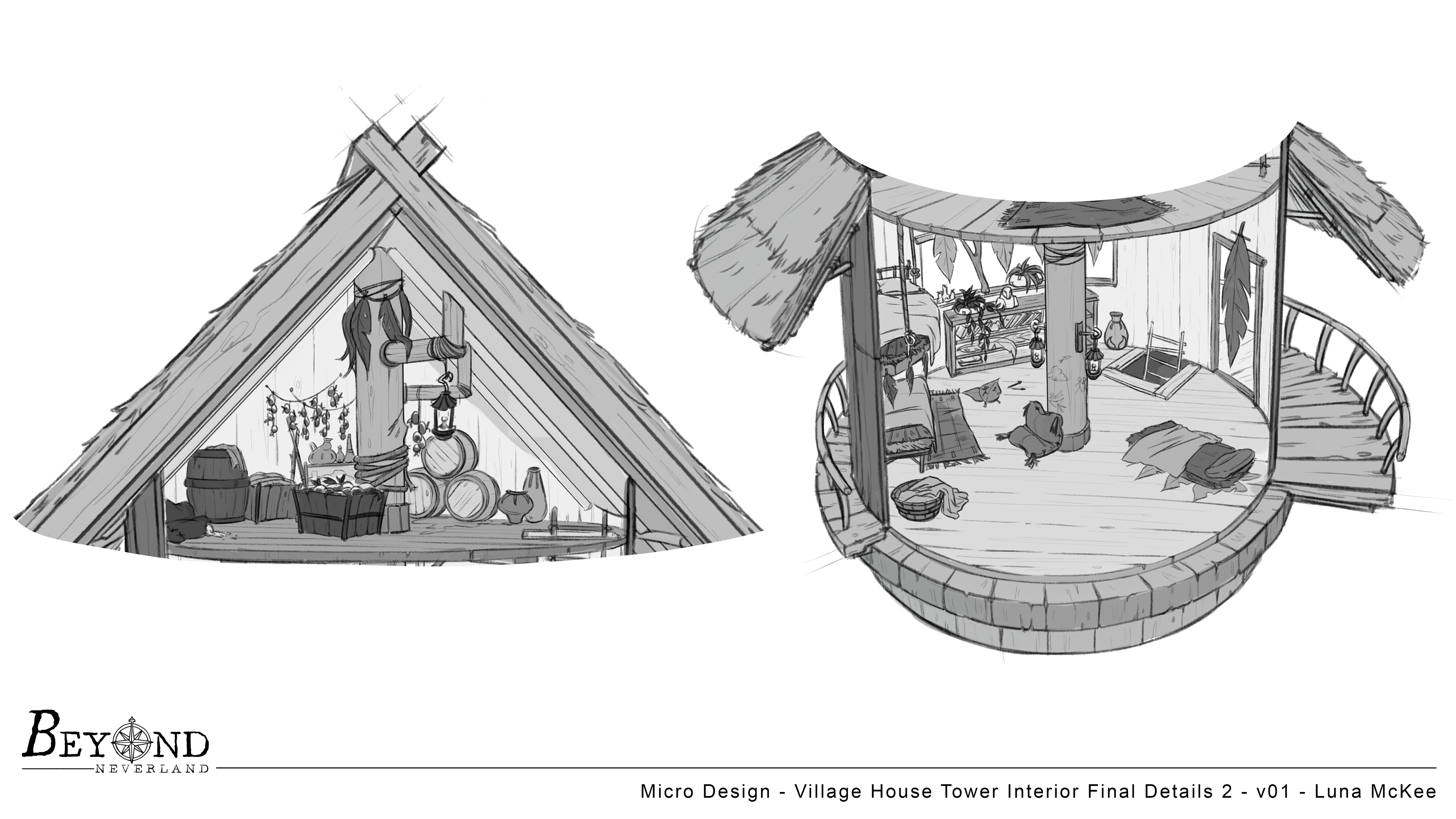 Village House Tower Interior Slice