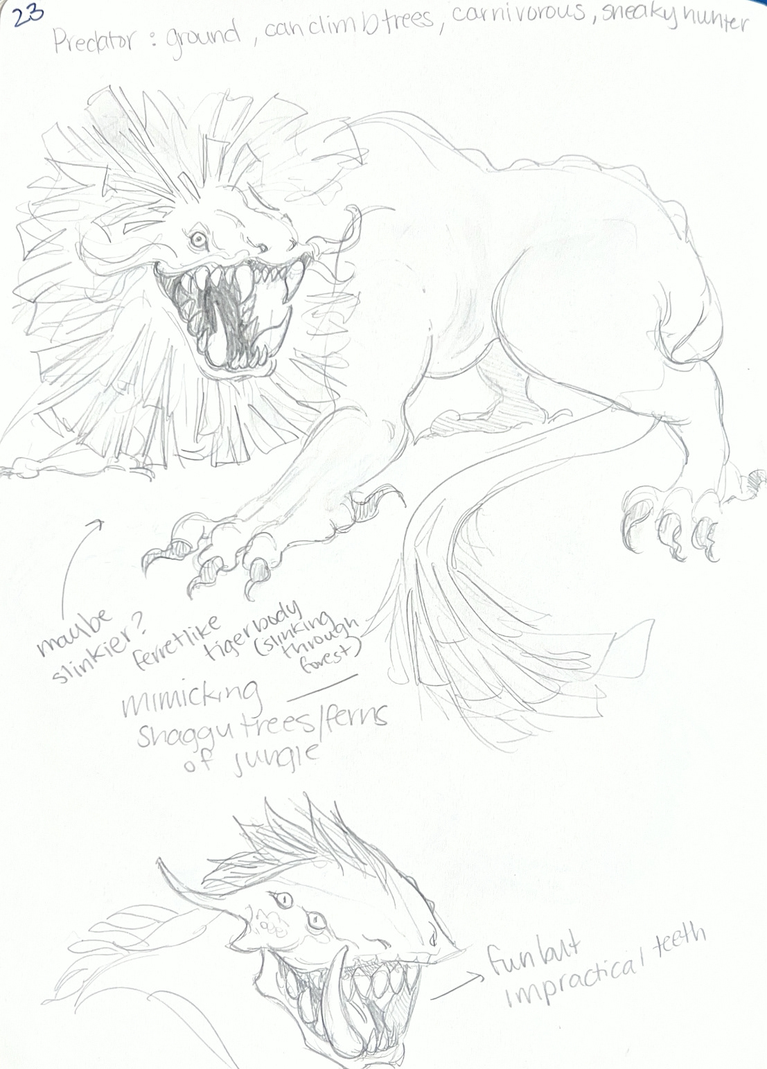 Exploring jungle creatures