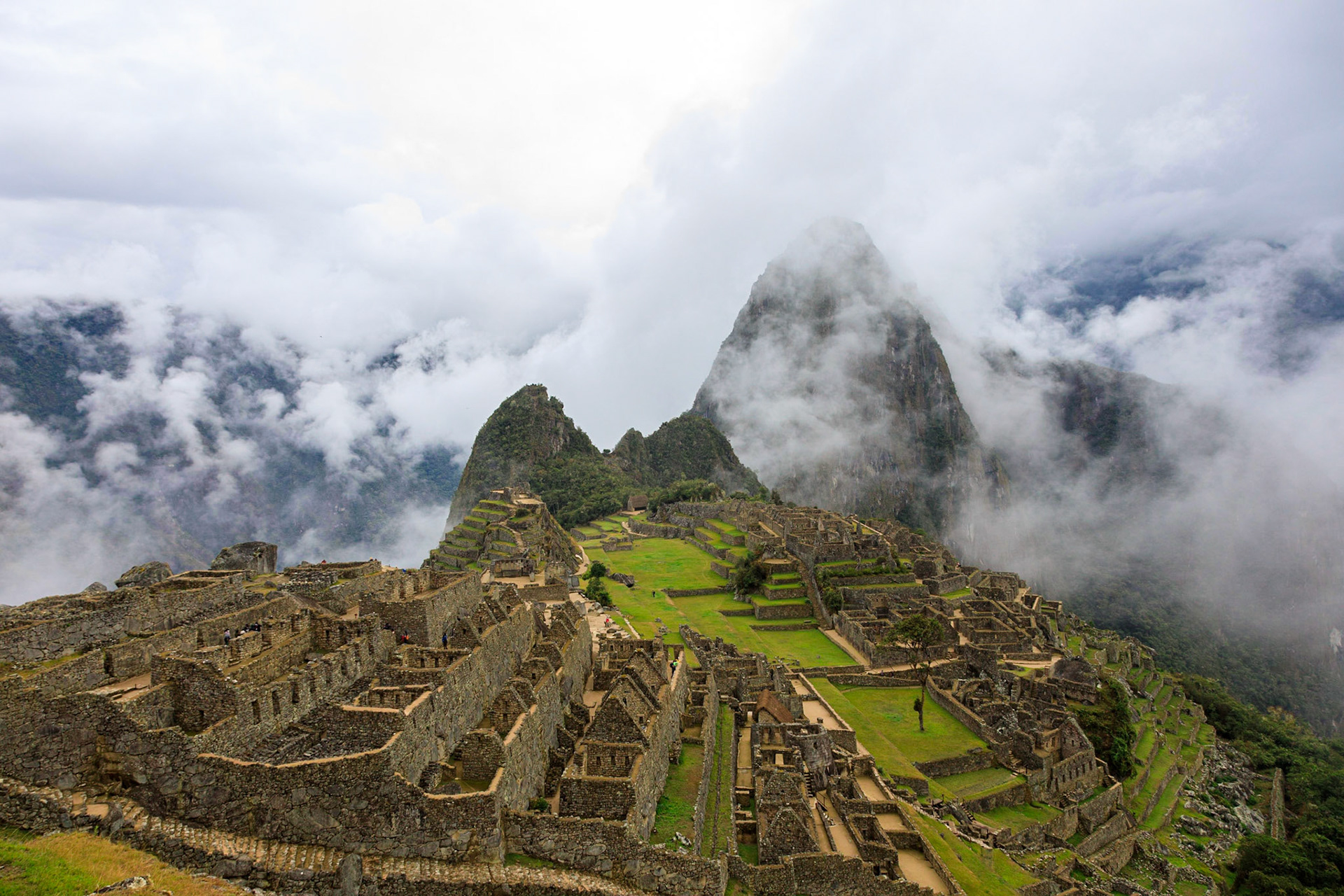Machu Picchu with Huayna Picchu in the background