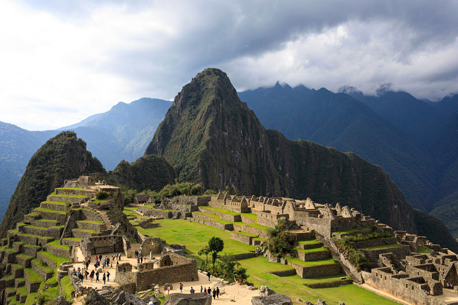 Machu Picchu with Huayna Picchu in the background