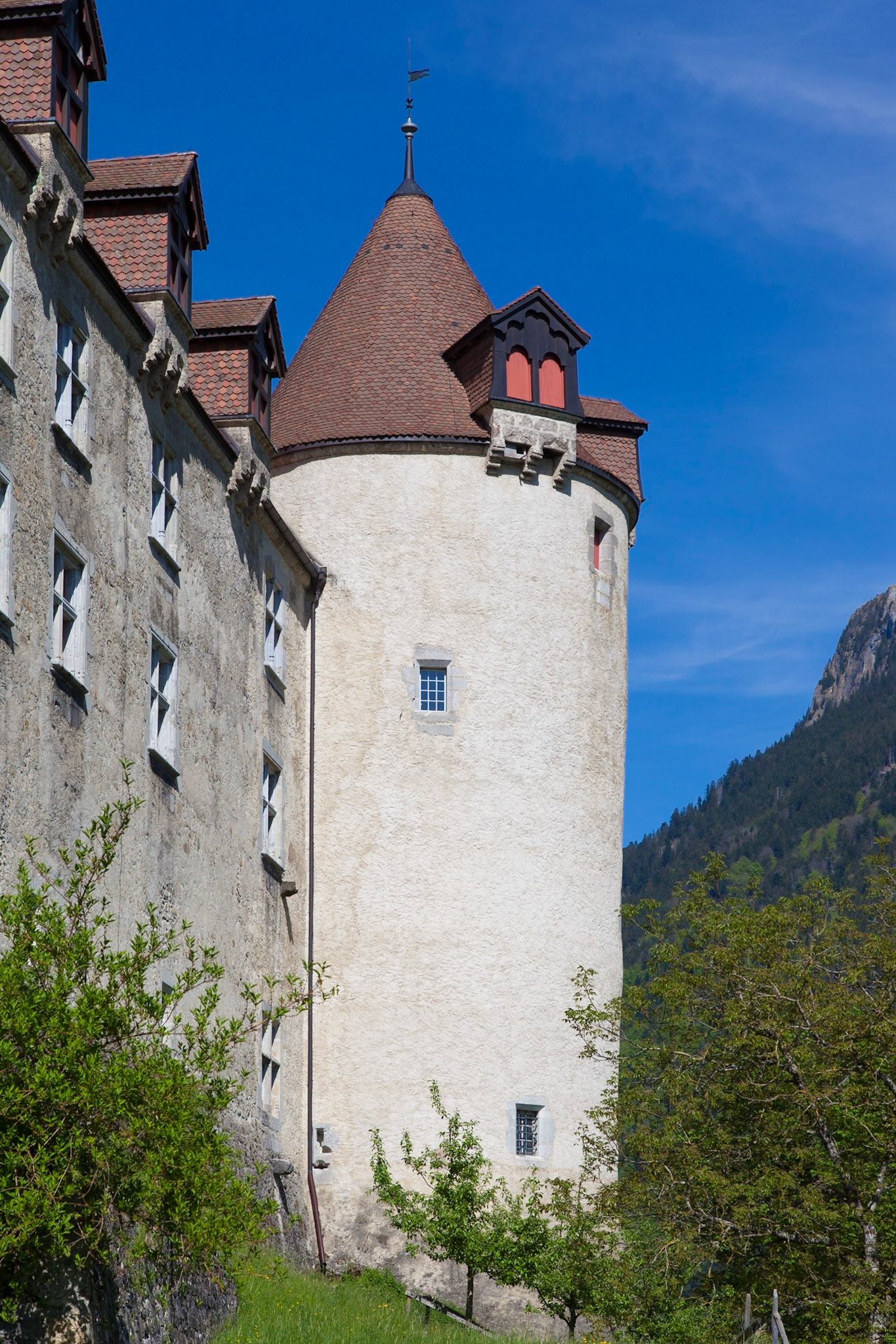 Gruyere Castle in Gruyere Switzerland