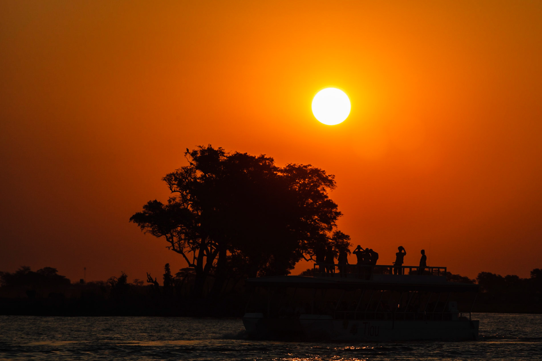 Sunset along the Chobe River