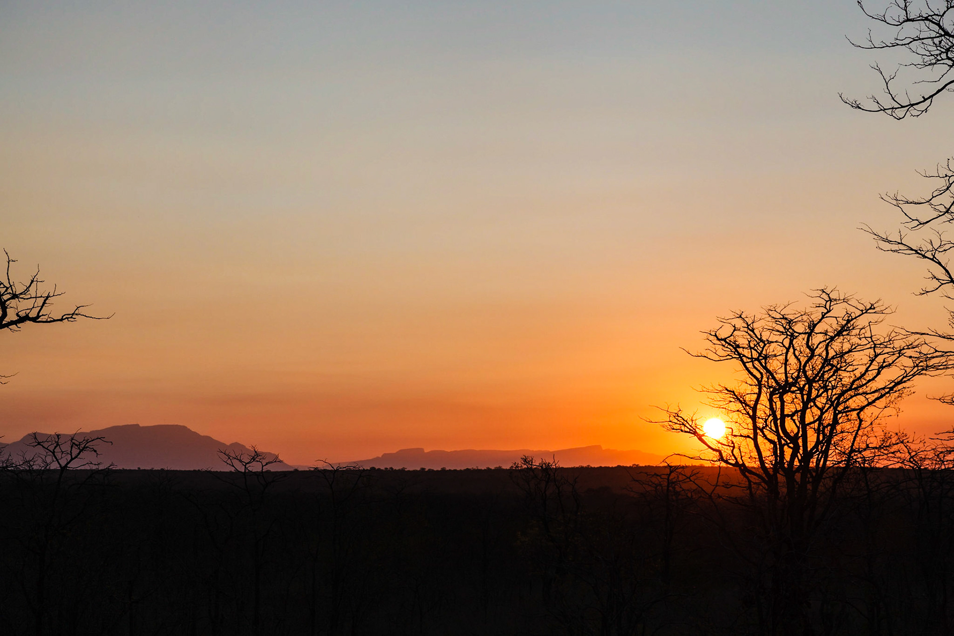 Sunset in Timbavati Preserve