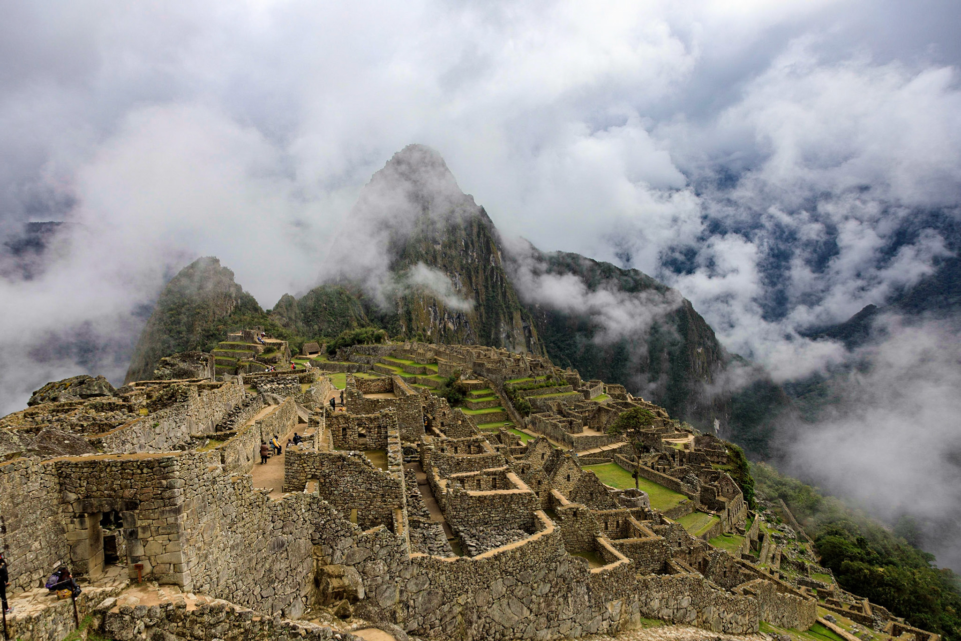 Machu Picchu with Huayna Picchu in the background