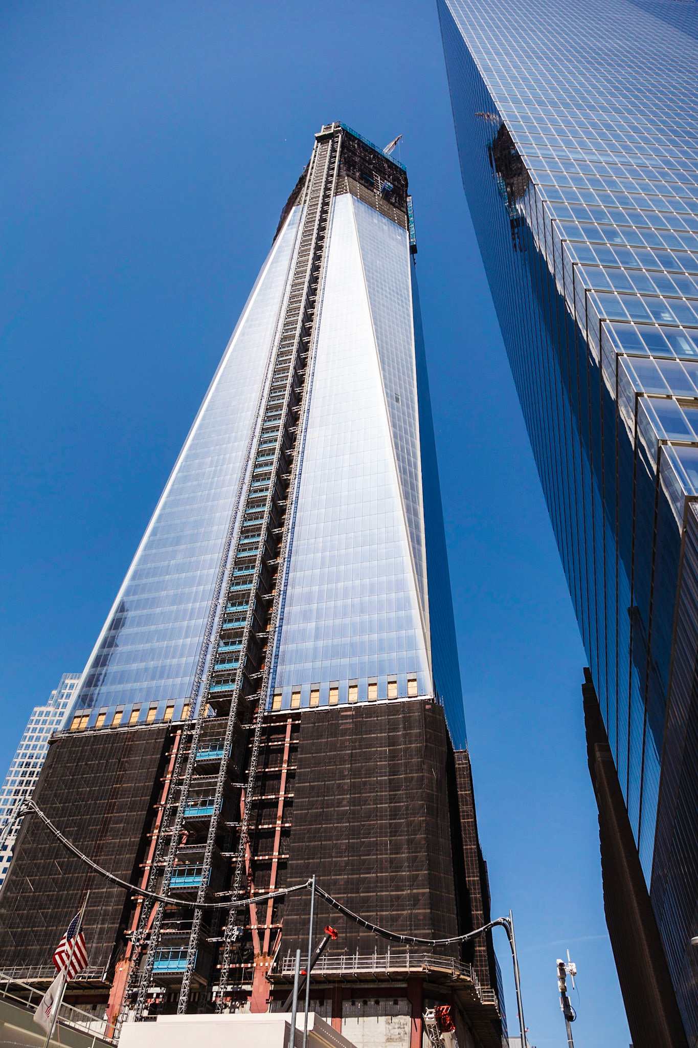 Freedom Tower under construction at World Trade Center site
