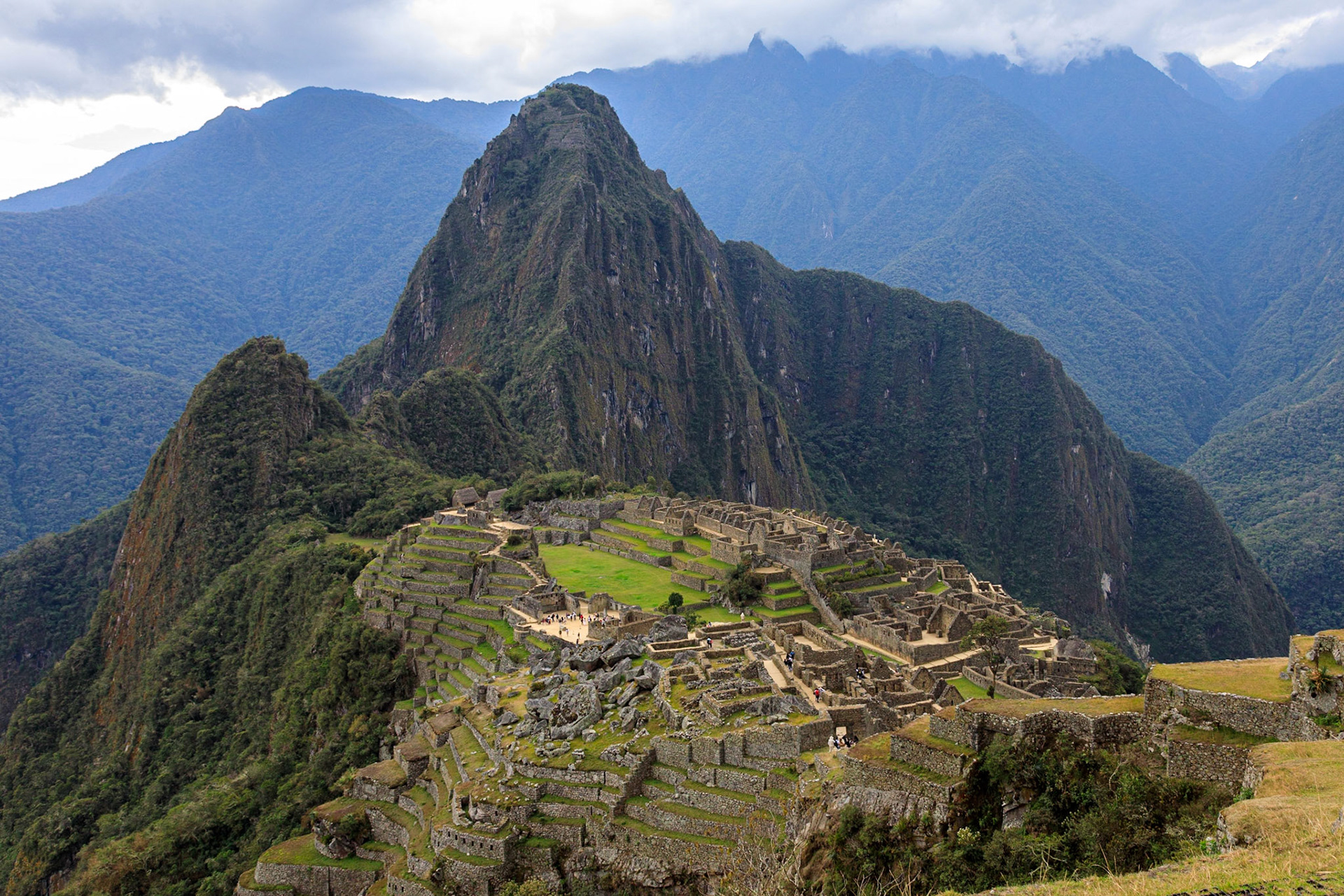 Machu Picchu with Huayna Picchu in the background