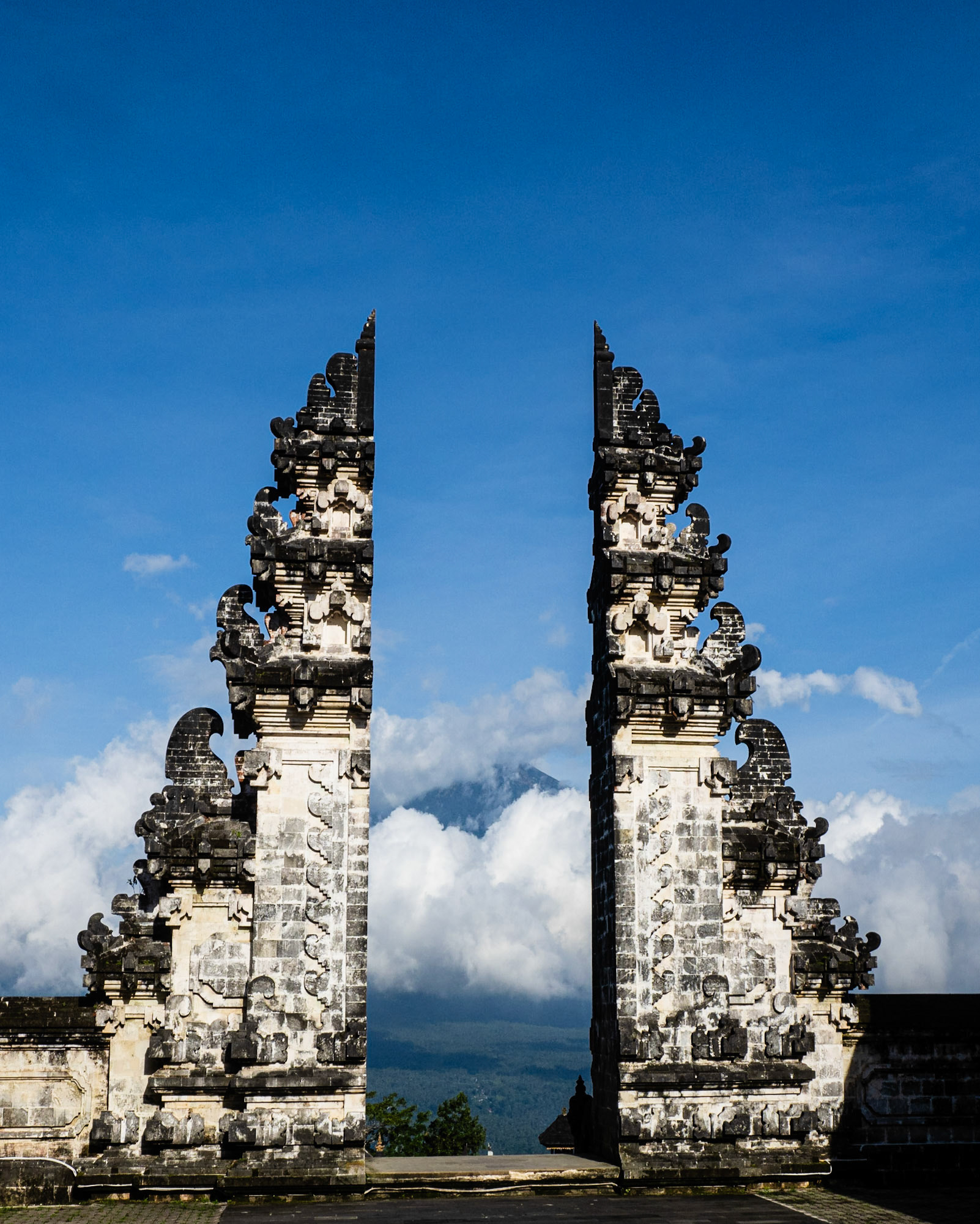 Lempuyang Temple with Mt. Agung in the background