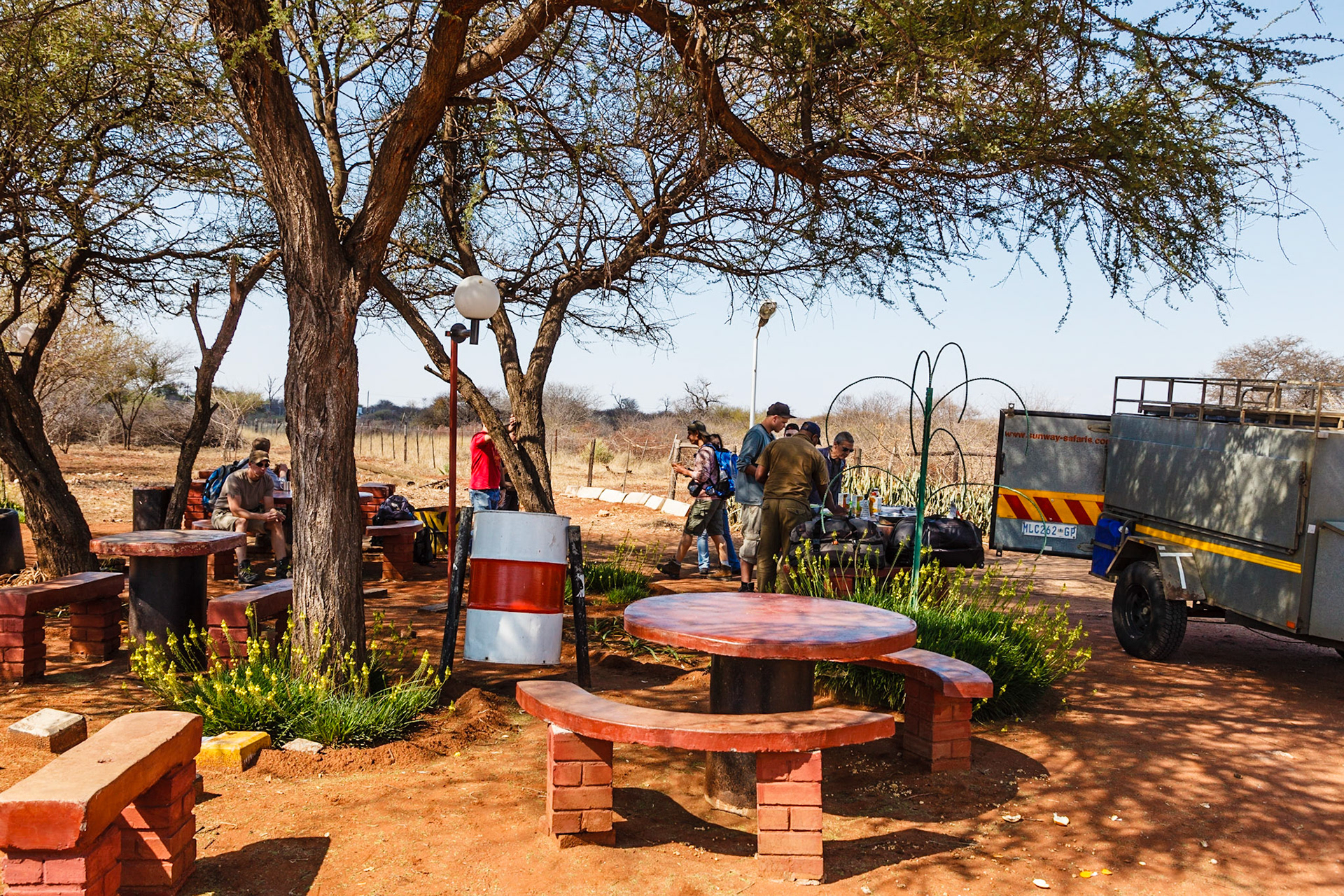 Lunch along the road